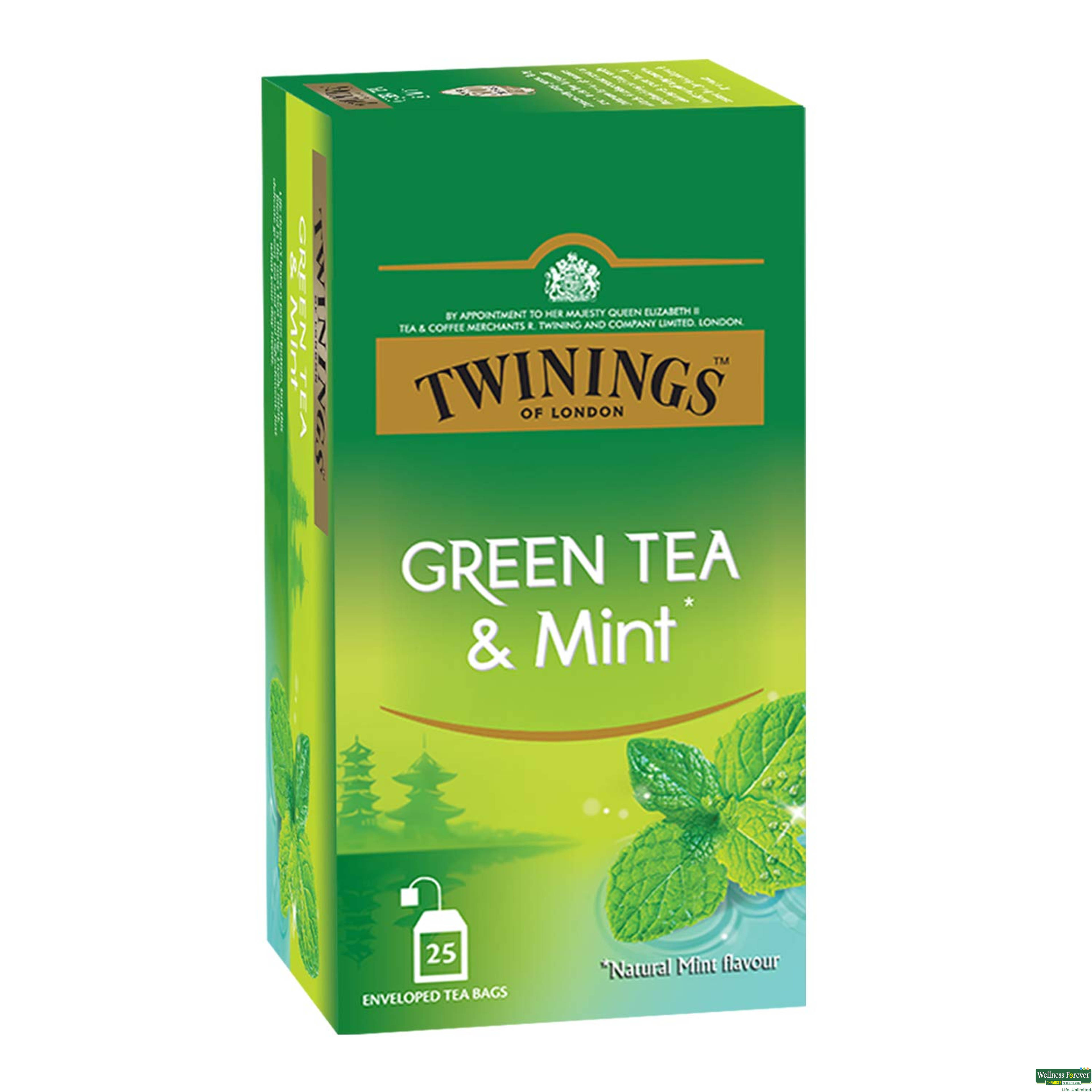 Twinings Mint Green Tea Teabags, 25 bags-image