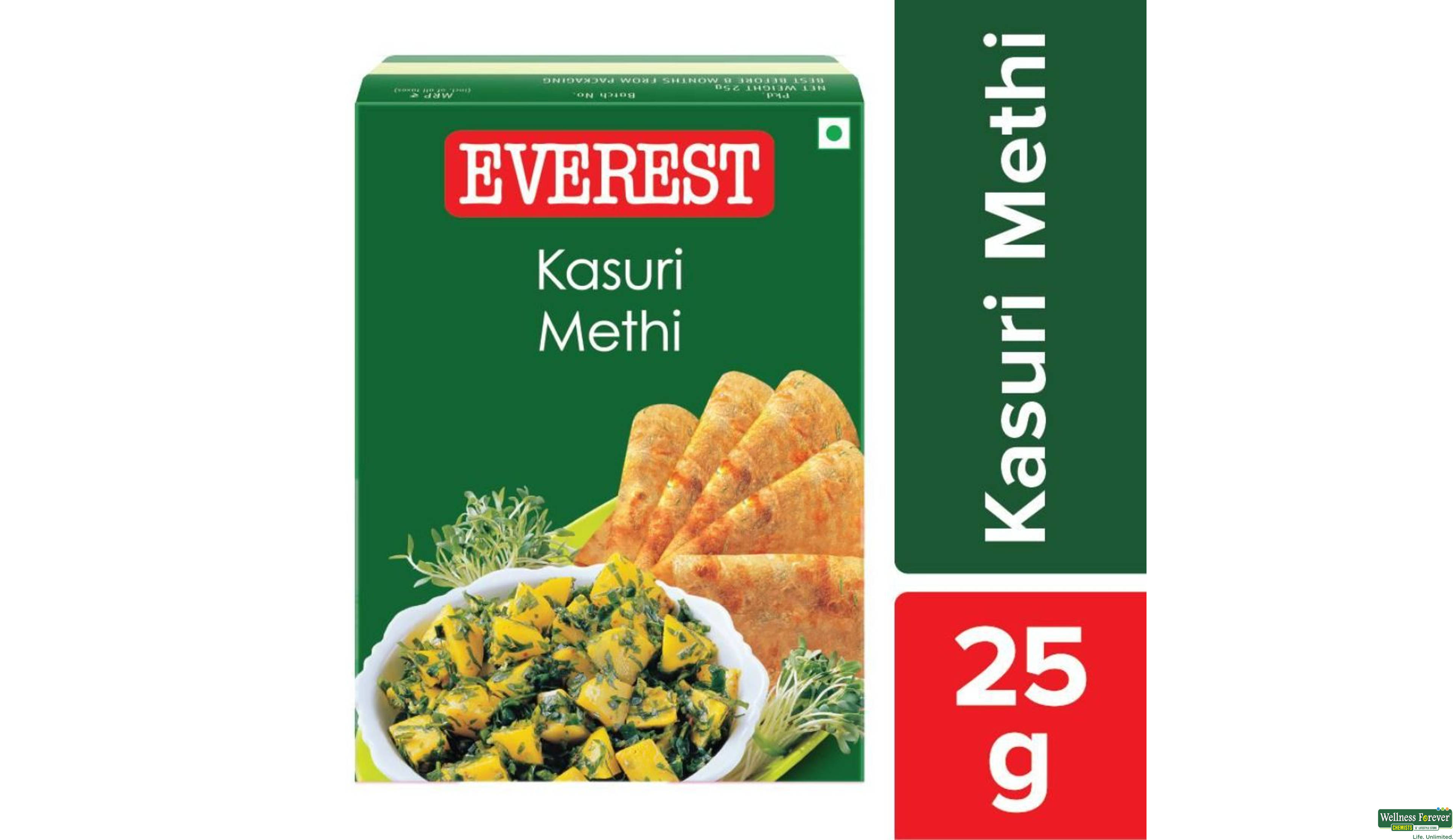 EVEREST PWDR KASURI METHI 25GM- 1, 25GM, 