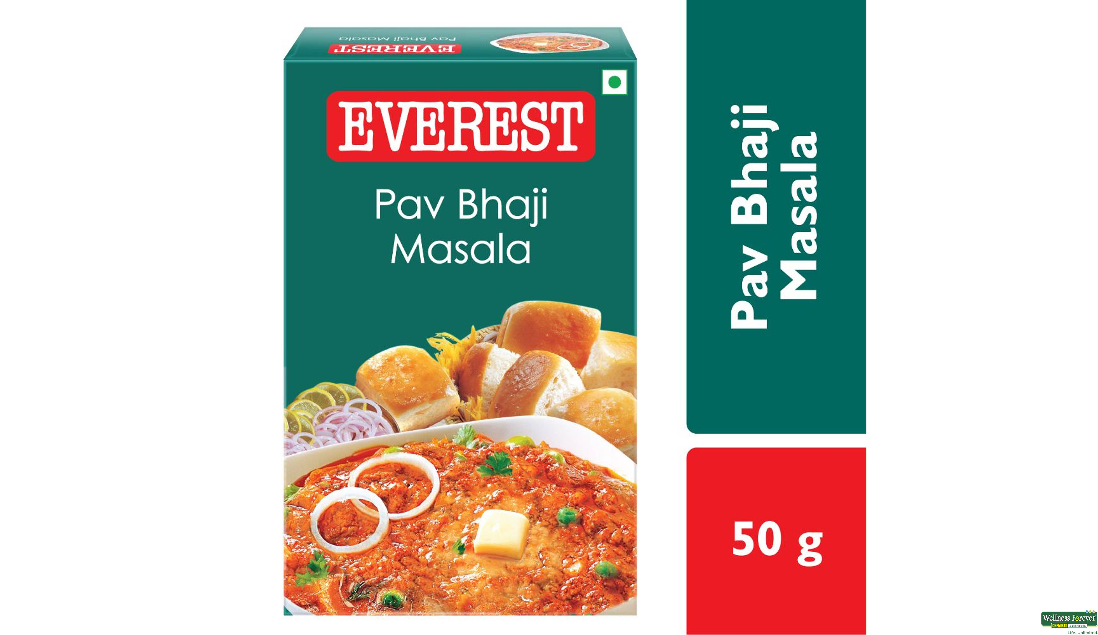 EVEREST MASALA PAV BHAJI 50GM- 1, 50GM, 
