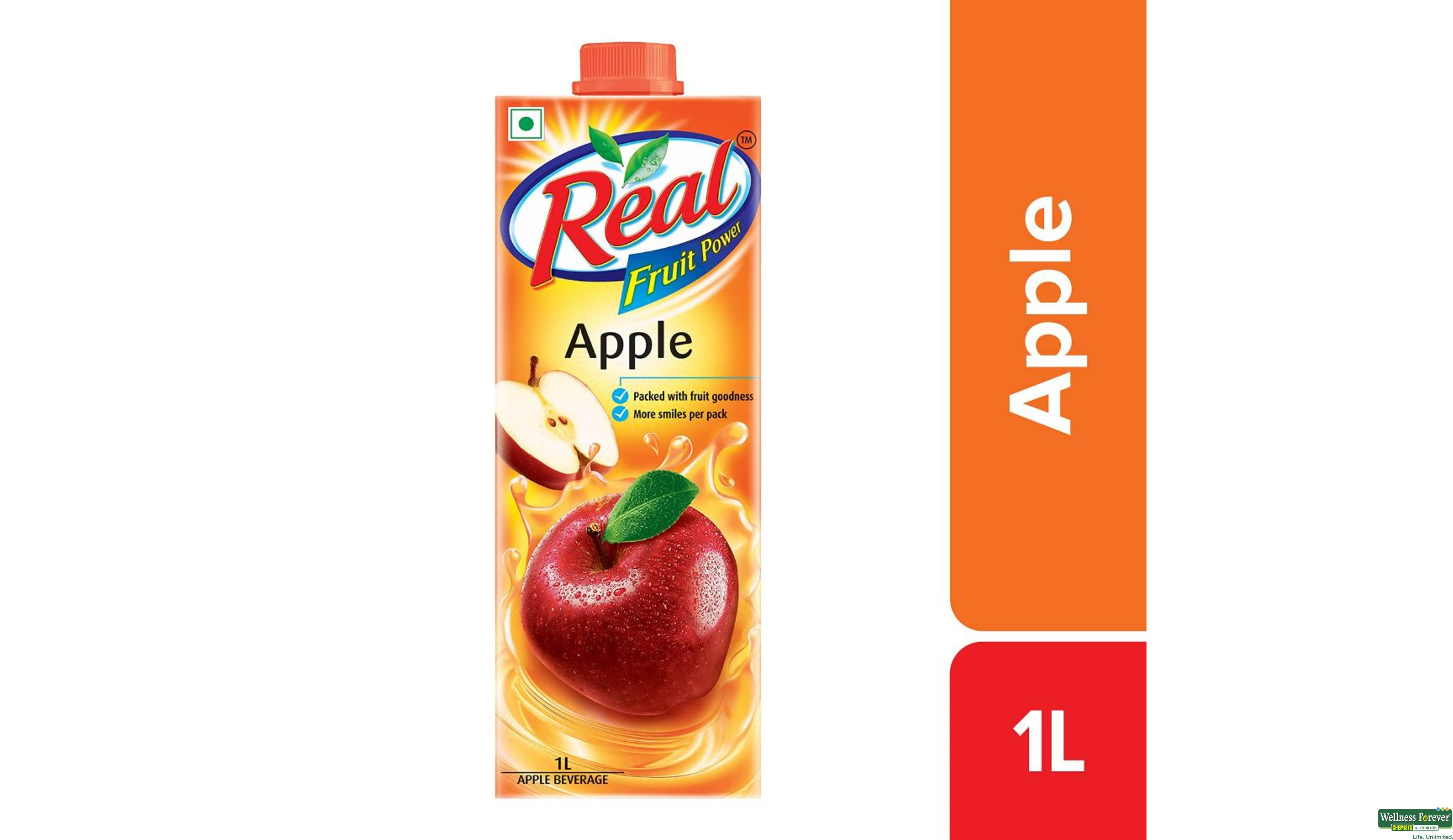 REAL JUICE APPLE 1LTR- 1, 1LTR, null