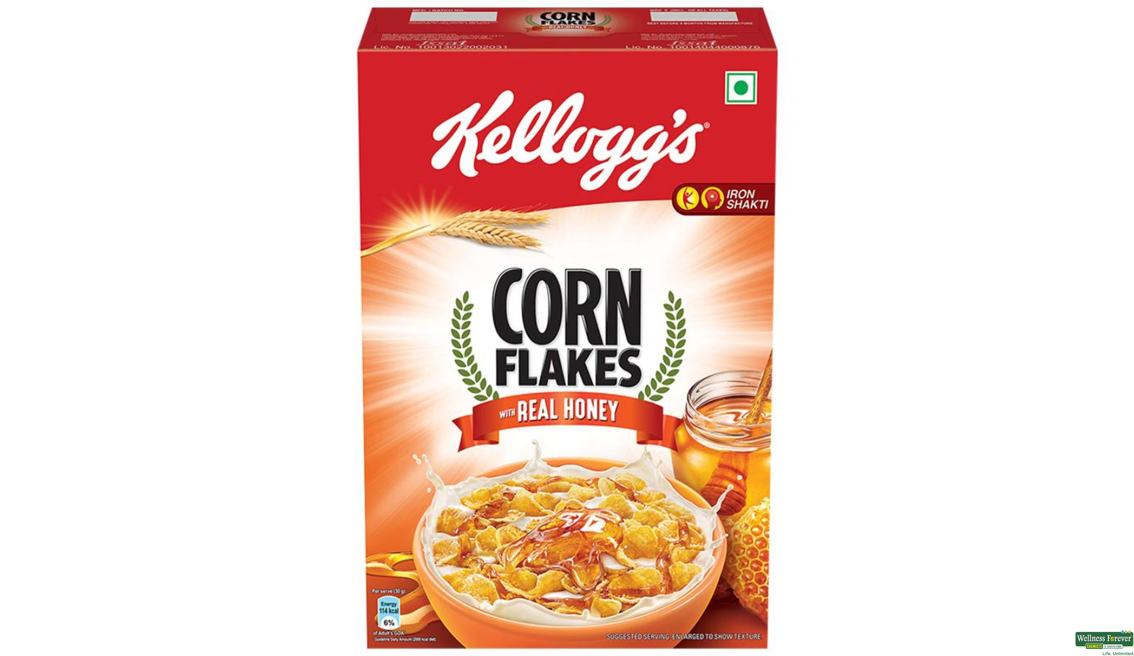 KELL CORNFLAKES REAL HONEY 300GM- 1, 300GM, 