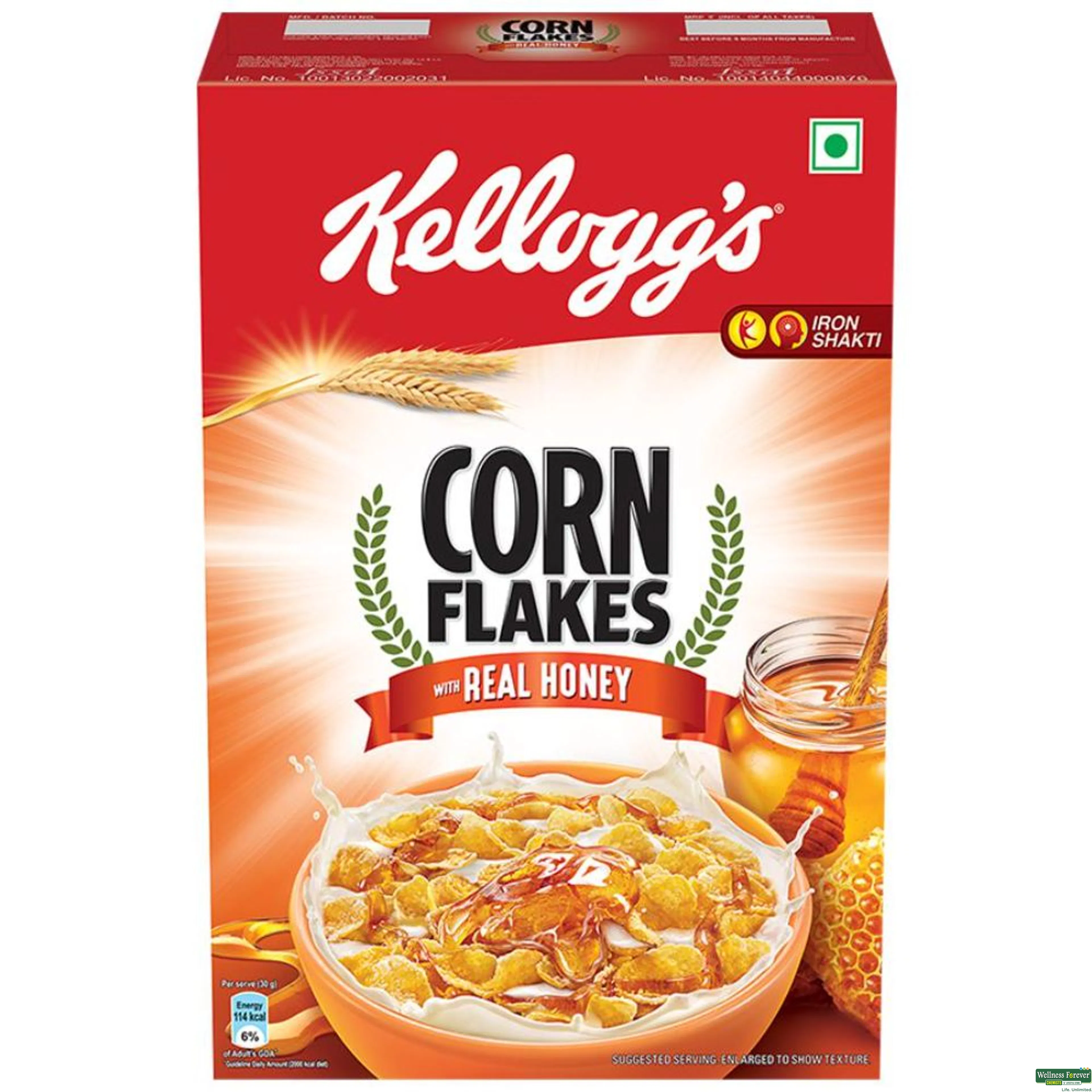 KELL CORNFLAKES REAL HONEY 300GM-image