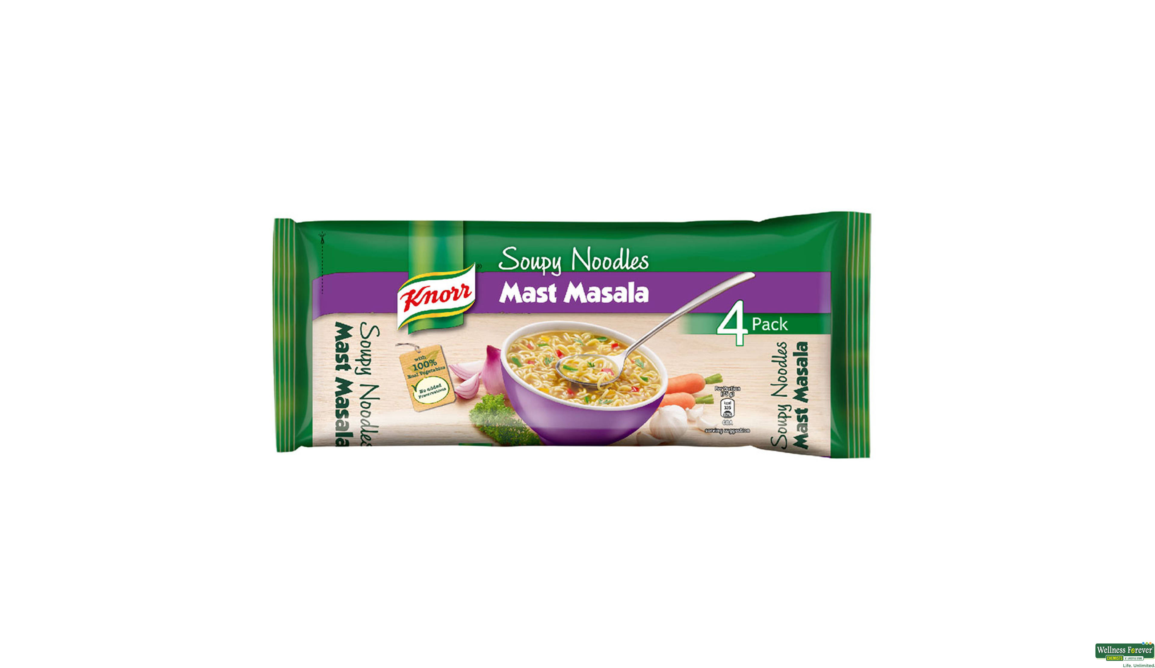 KNORR SOUPY NOODLE MASALA 280GM- 2, 240GM, 