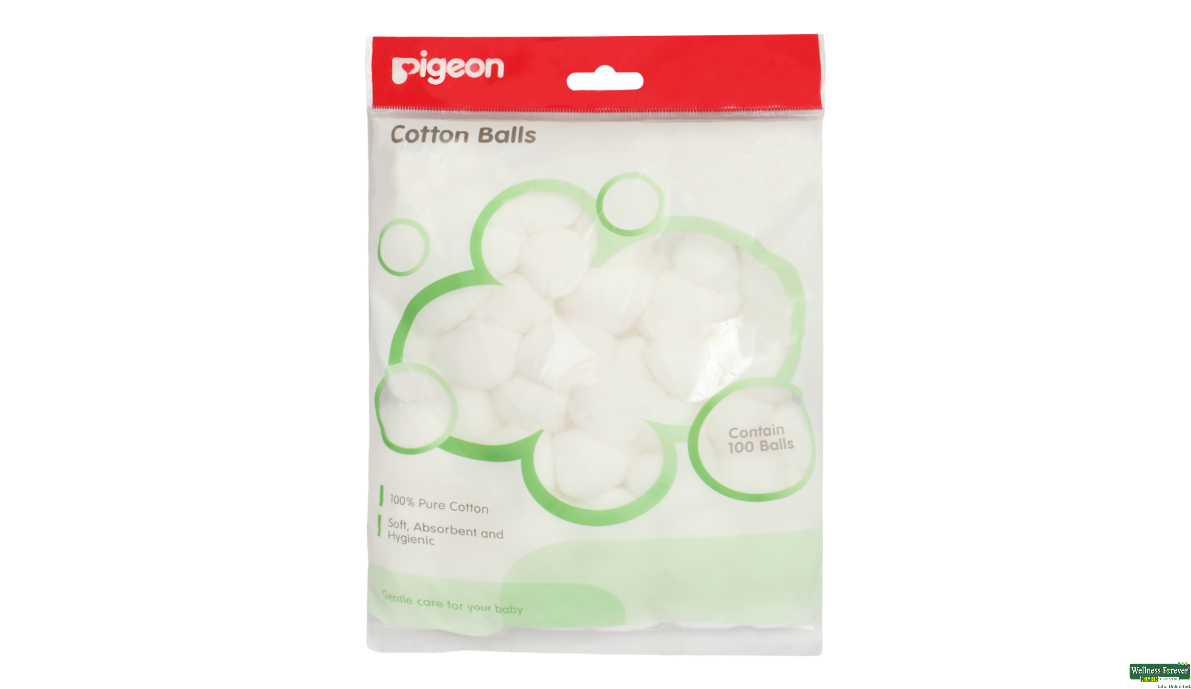 PIGEON COTTON BALLS 100PC- 1, 100PC, null