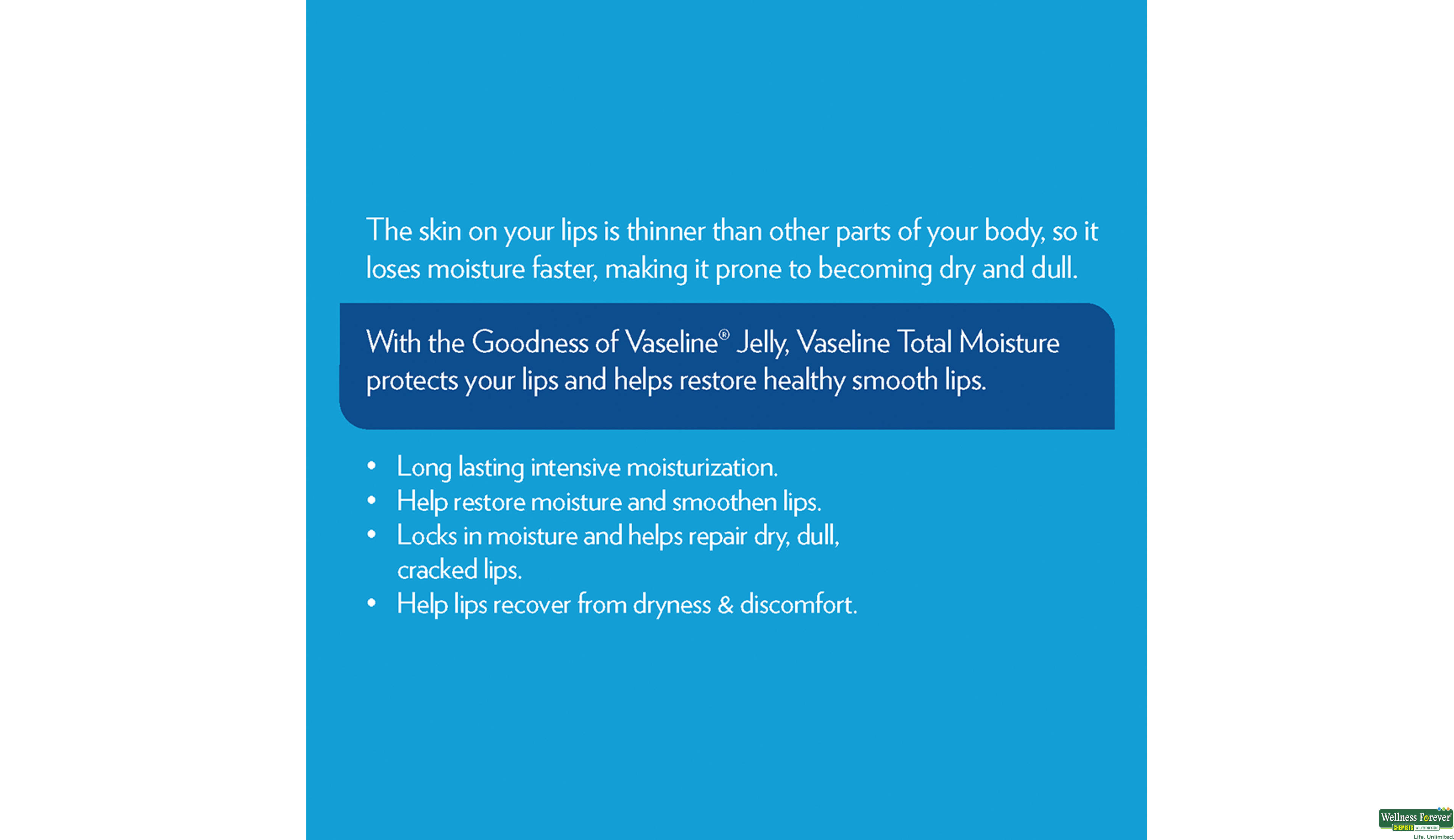 VASE LIPCARE TOTAL/MOIST 10GM- 6, 10GM, 