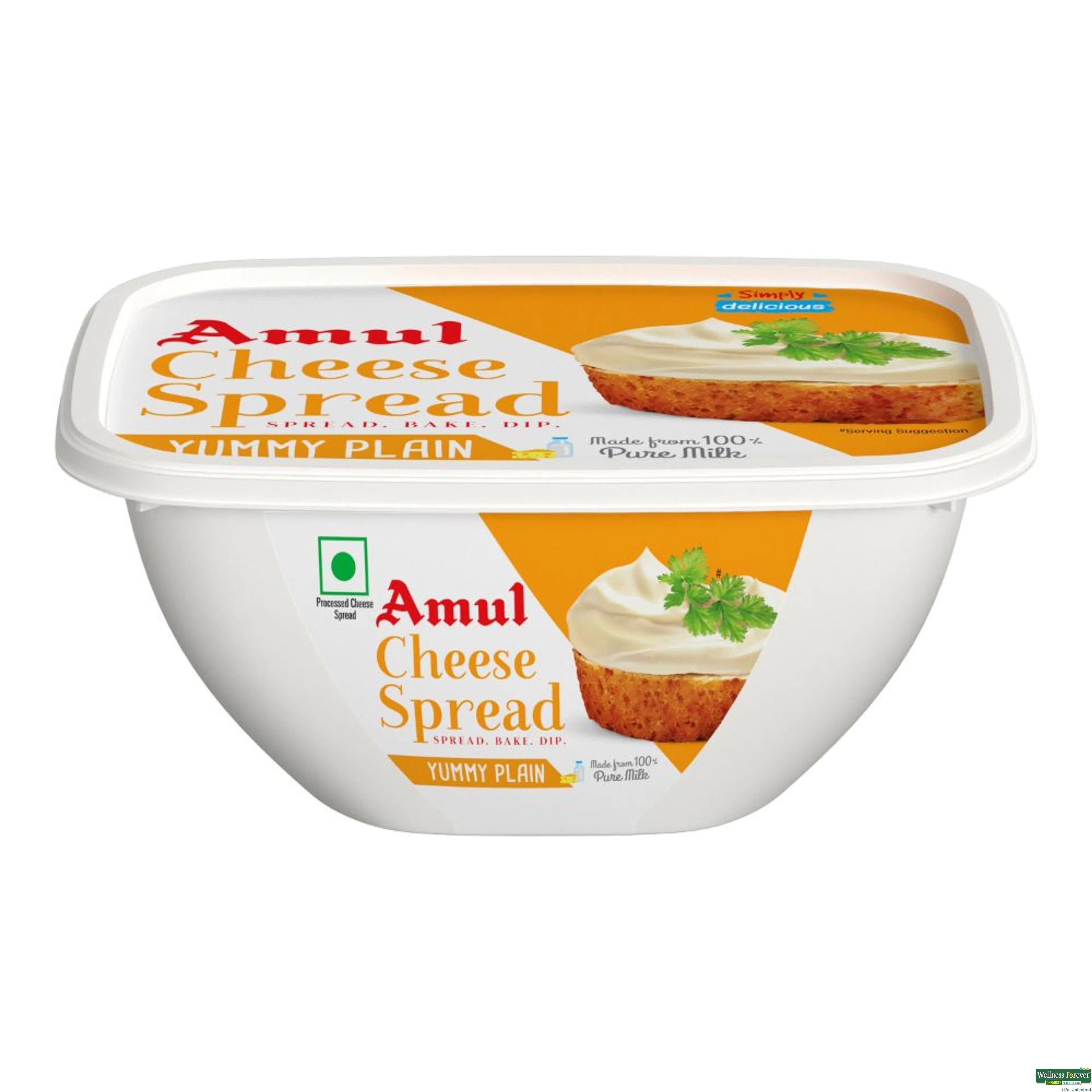 AMUL CHEESE SPREAD PLAIN 200GM-image