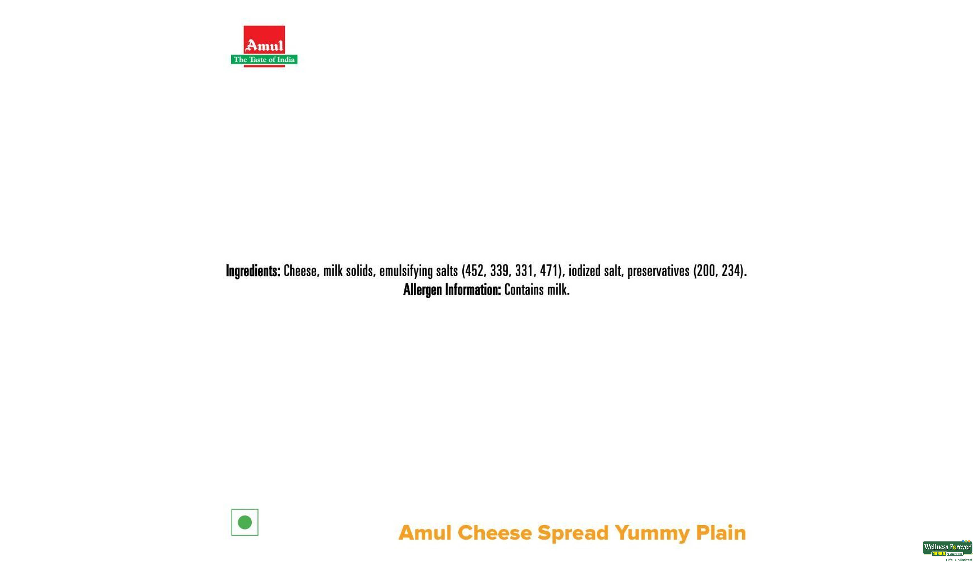 AMUL CHEESE SPREAD PLAIN 200GM- 3, 200GM, 