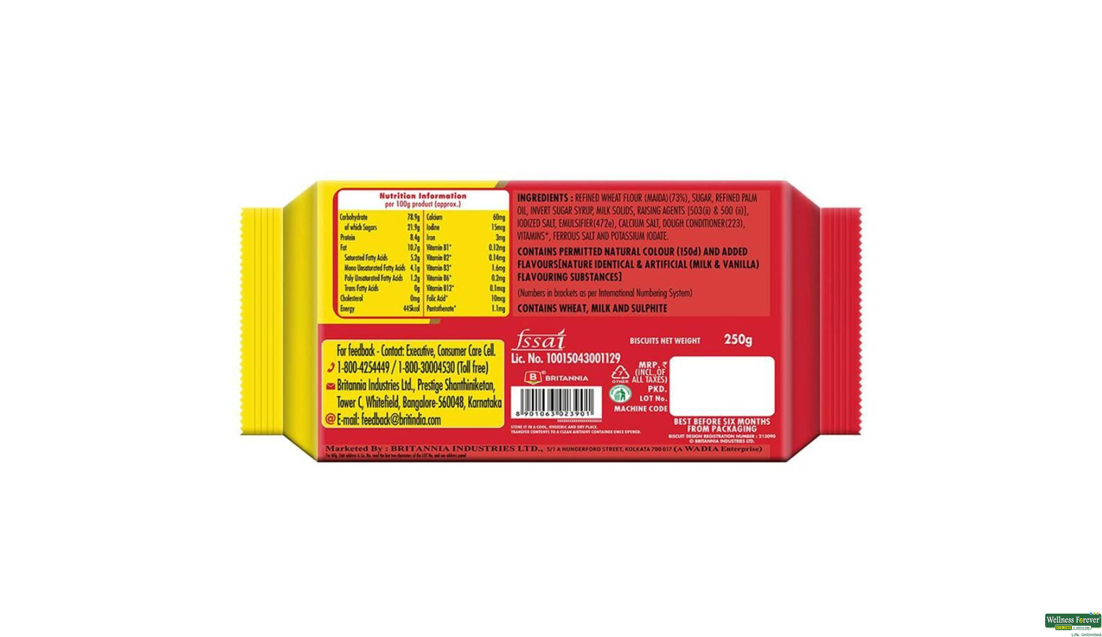 BRIT BISC MARIE GOLD 250GM- 3, 250GM, 