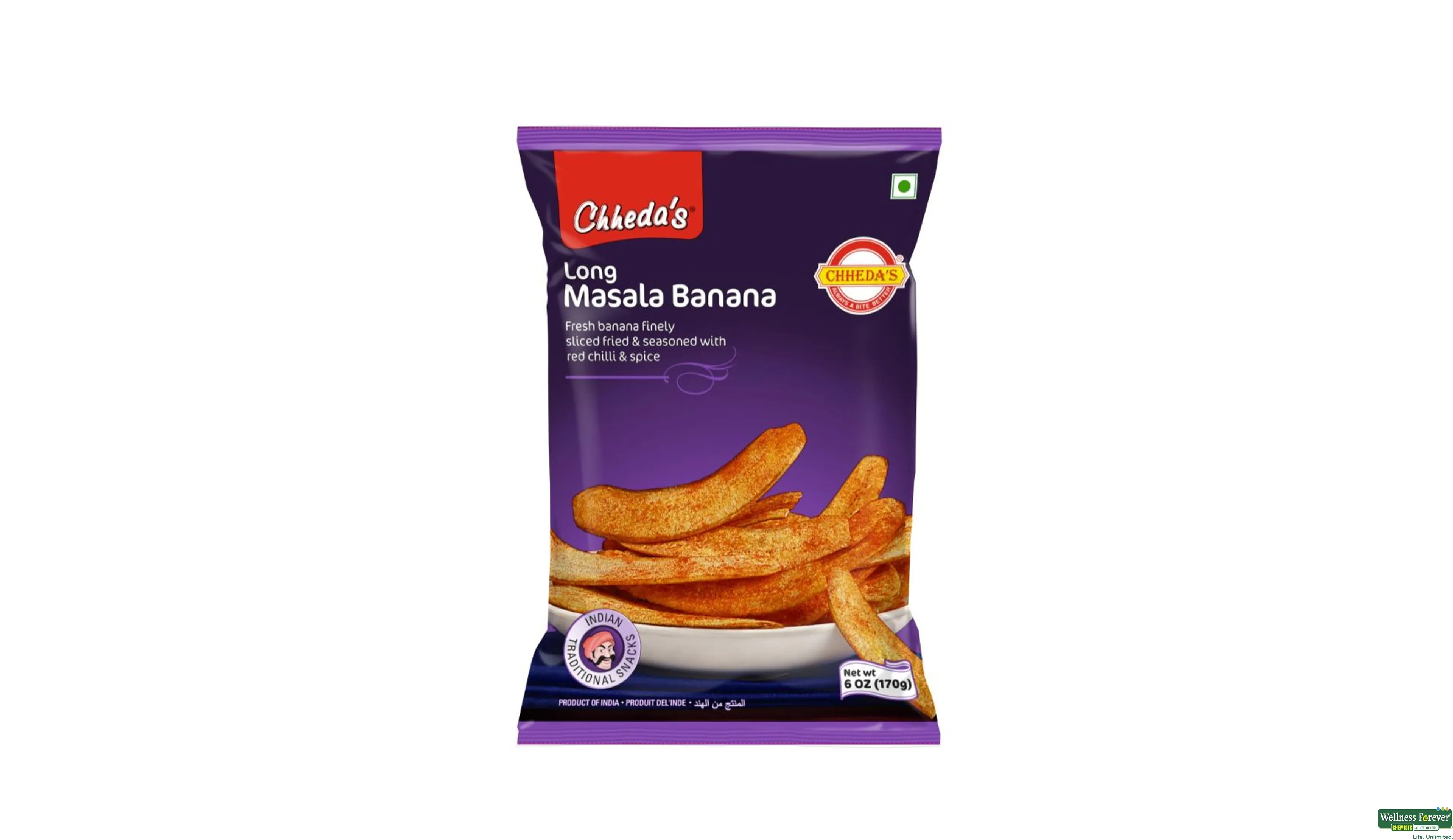 CHH CHIPS BANANA MIRCH MASALA 180GM- 1, 180GM, 