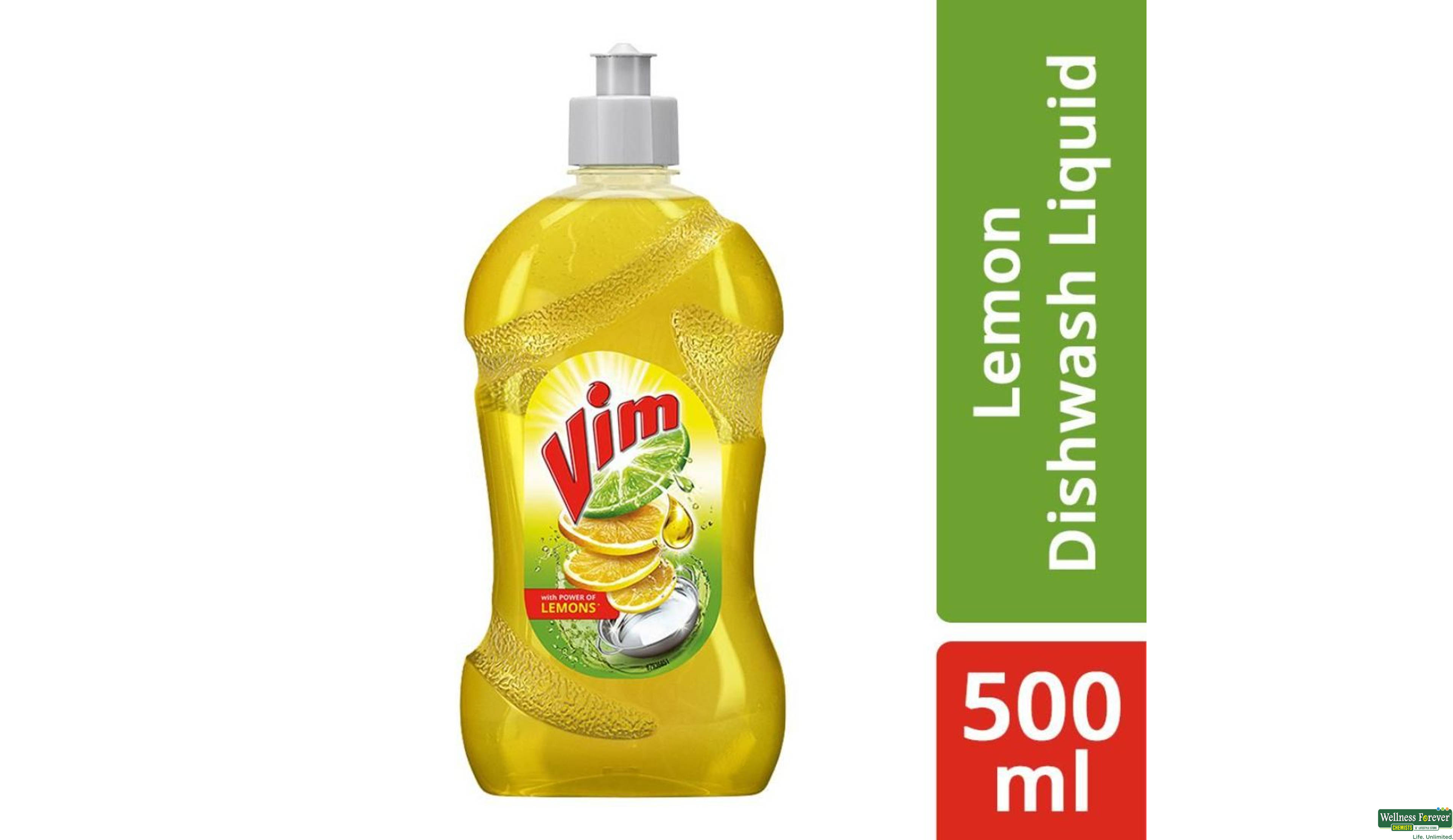 VIM DROP LIQ DISH WASH LEMON 500ML- 1, 500ML, null