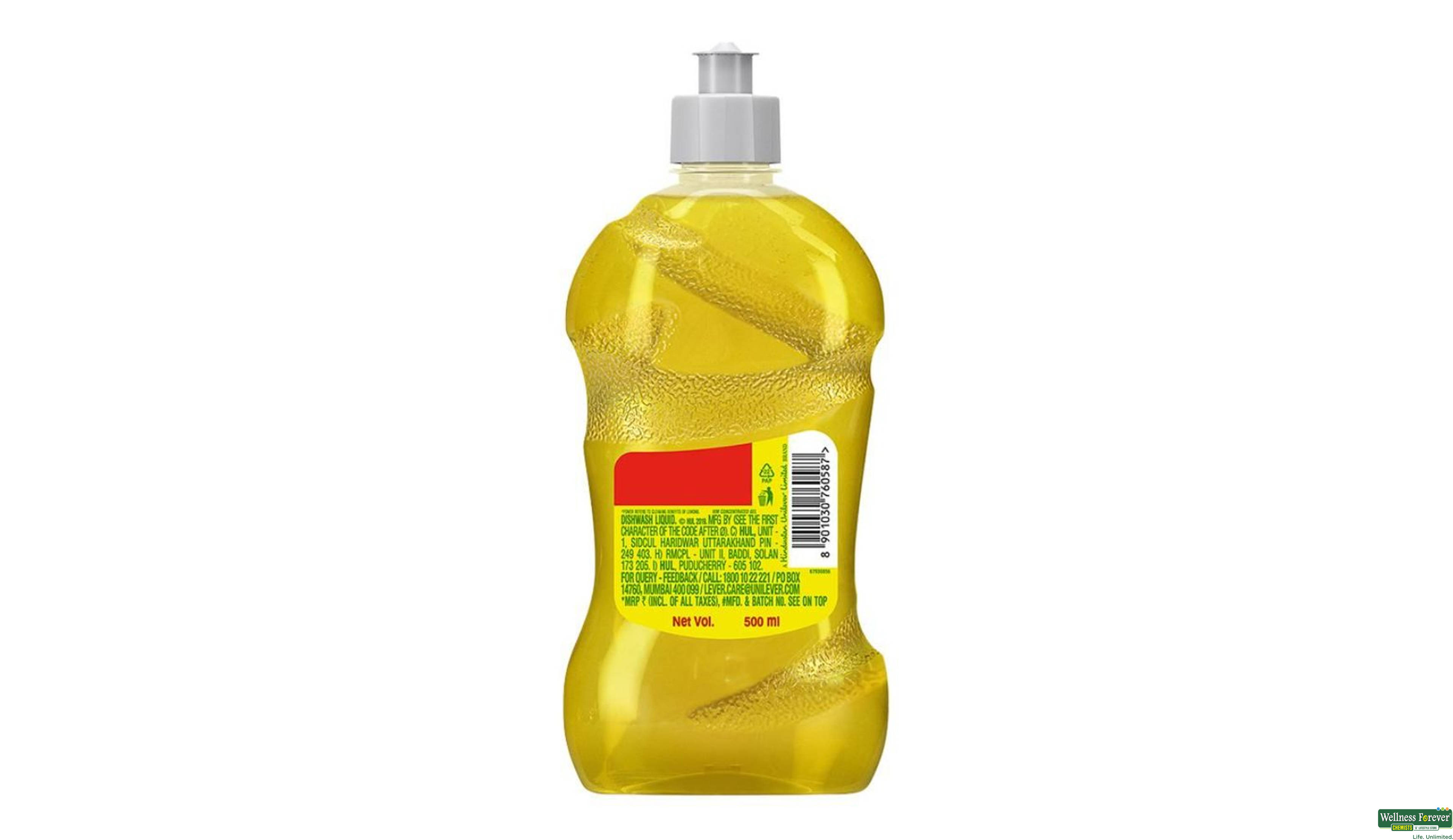 VIM DROP LIQ DISH WASH LEMON 500ML- 3, 500ML, null