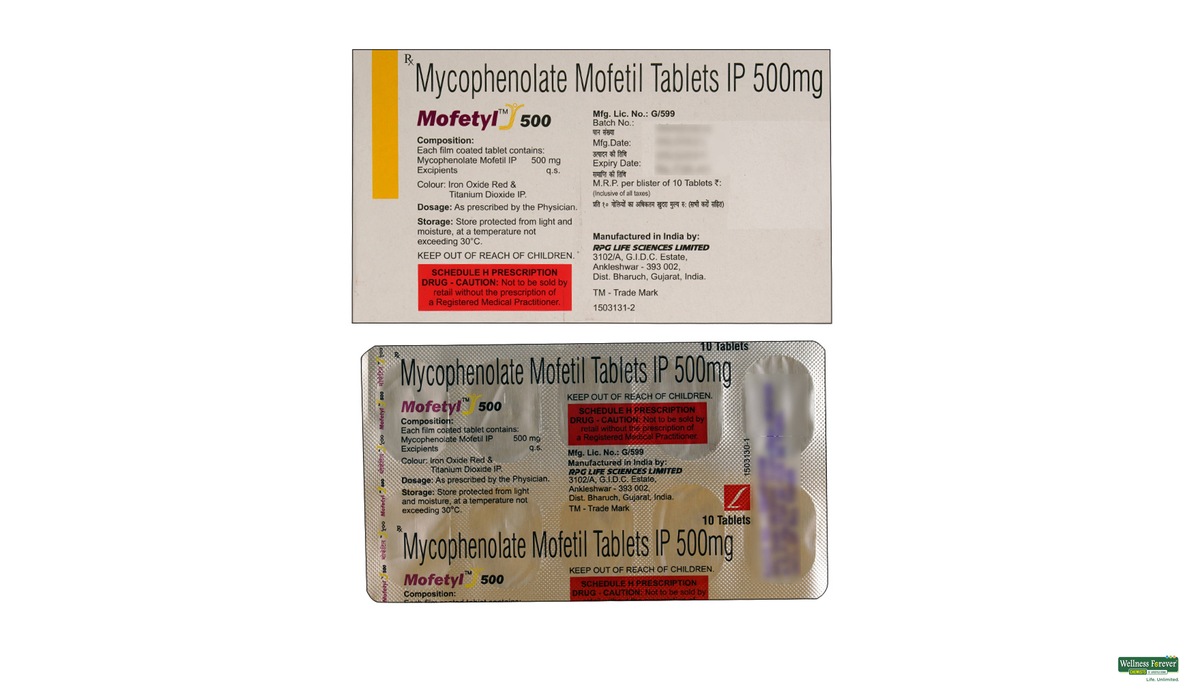 MOFETYL 500MG 10TAB- 2, 10TAB, 