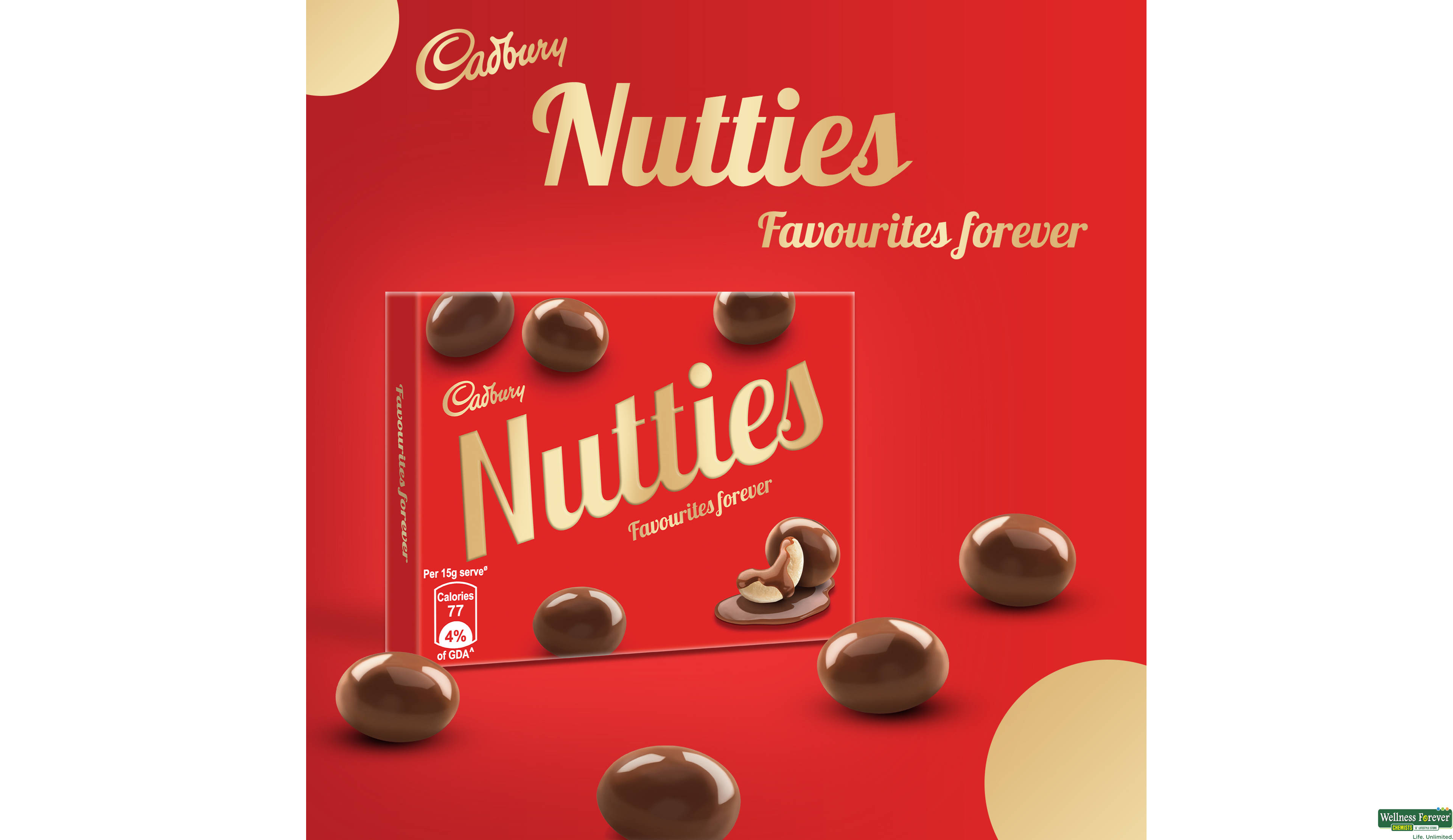 CADB CHOC NUTTIES CASHEW 30GM- 4, 30GM, 
