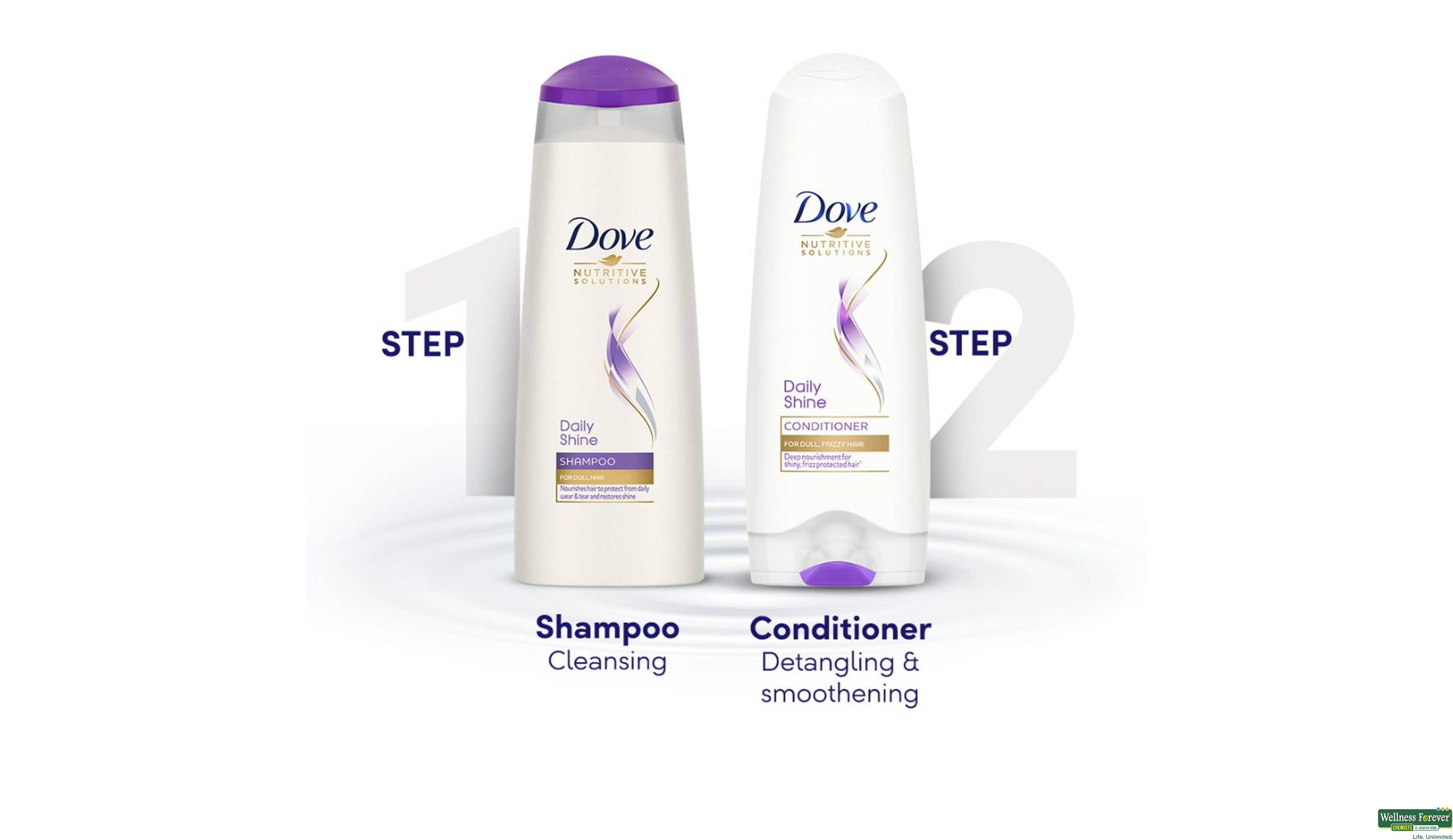 DOVE COND DAILY SHINE NUTRITIV SLN 175ML- 5, 175ML, 