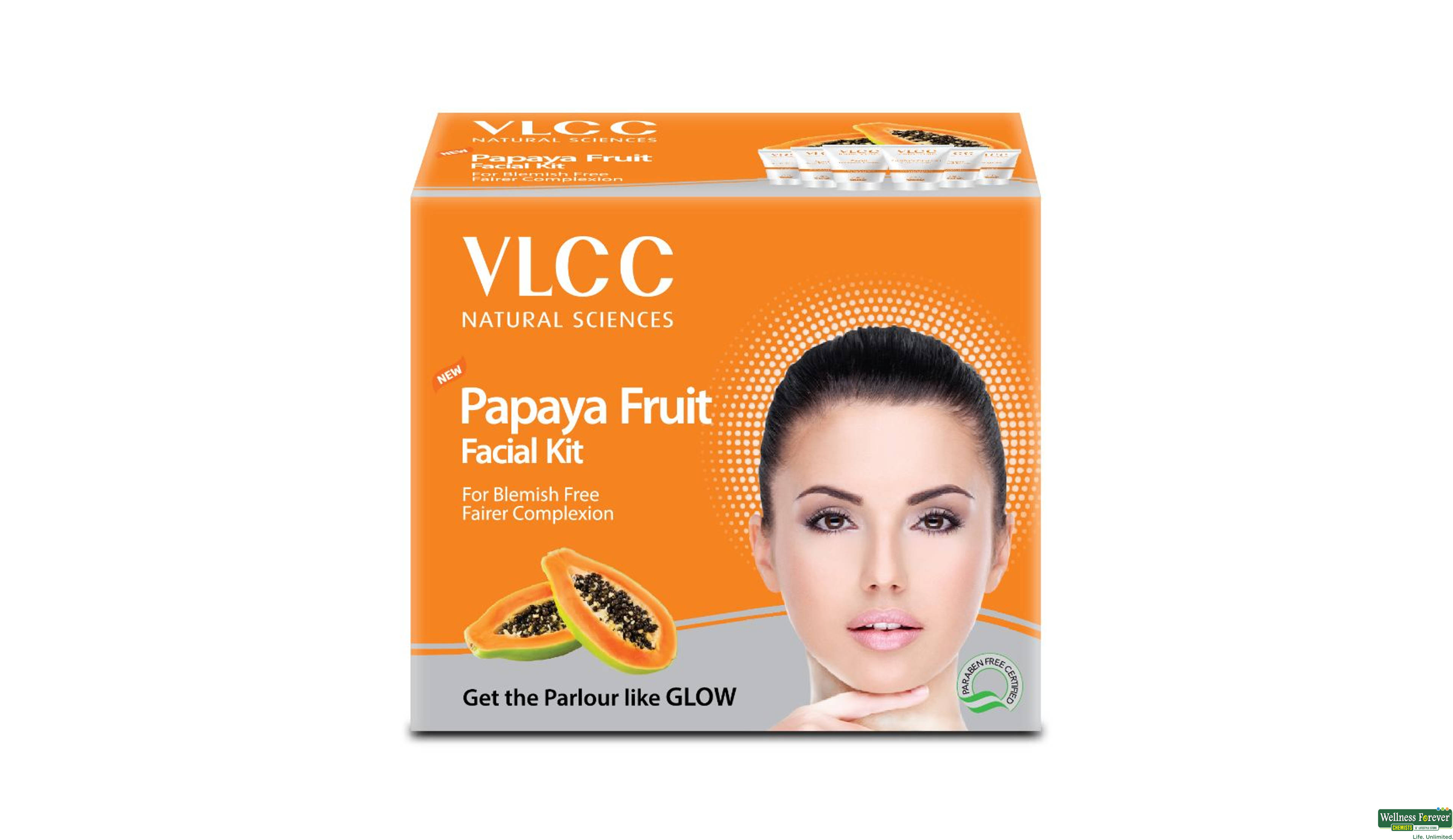 VLCC FACIAL KIT PAPAYA 1PC- 1, 1PC, null