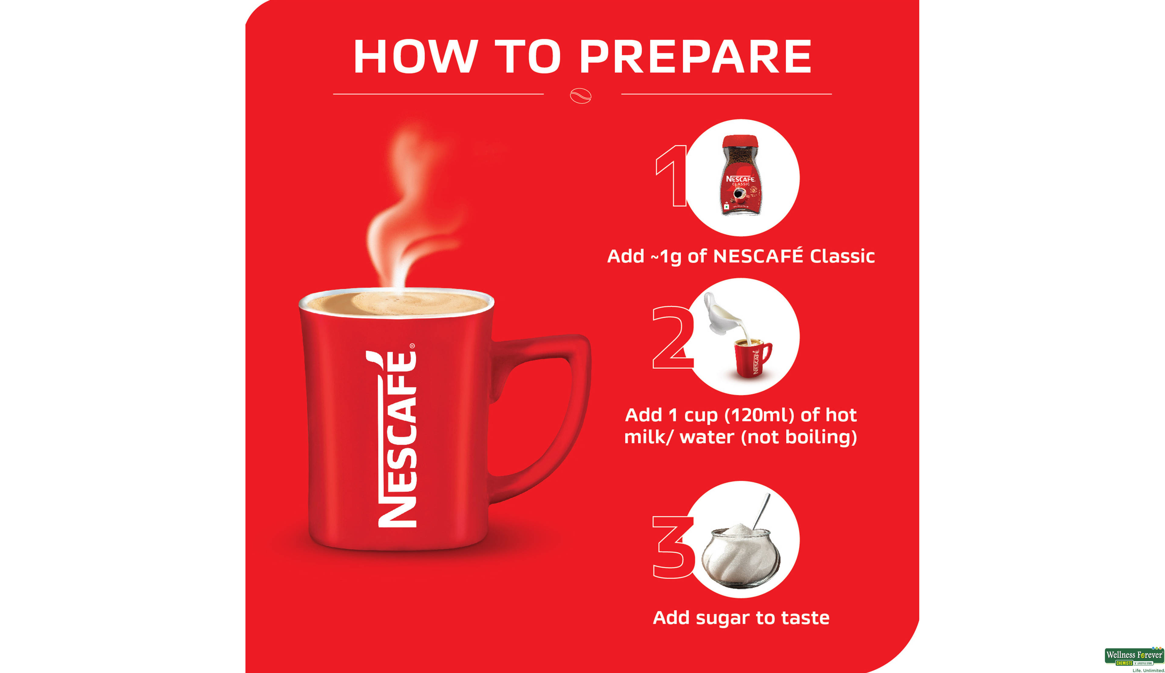 NESCAFE COFFEE CLASSIC REF 50GM- 6, 50GM, 