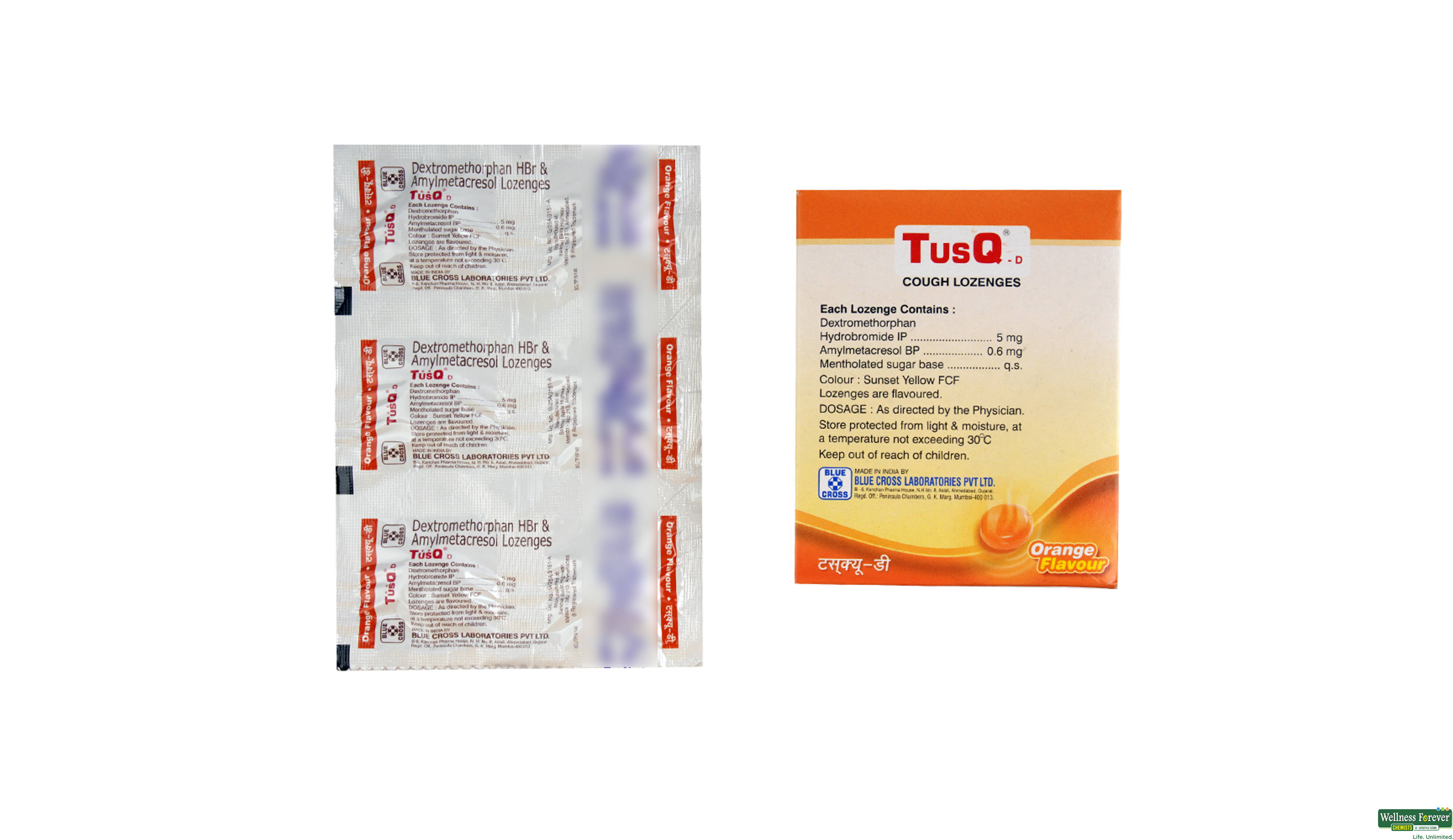 TUSQ-D COUGH LOZENGES 6TAB- 2, 6TAB, •Fast Cough Relief: Helps lessen the urge to cough.

•Throat Comfort: Coats and calms your throat.