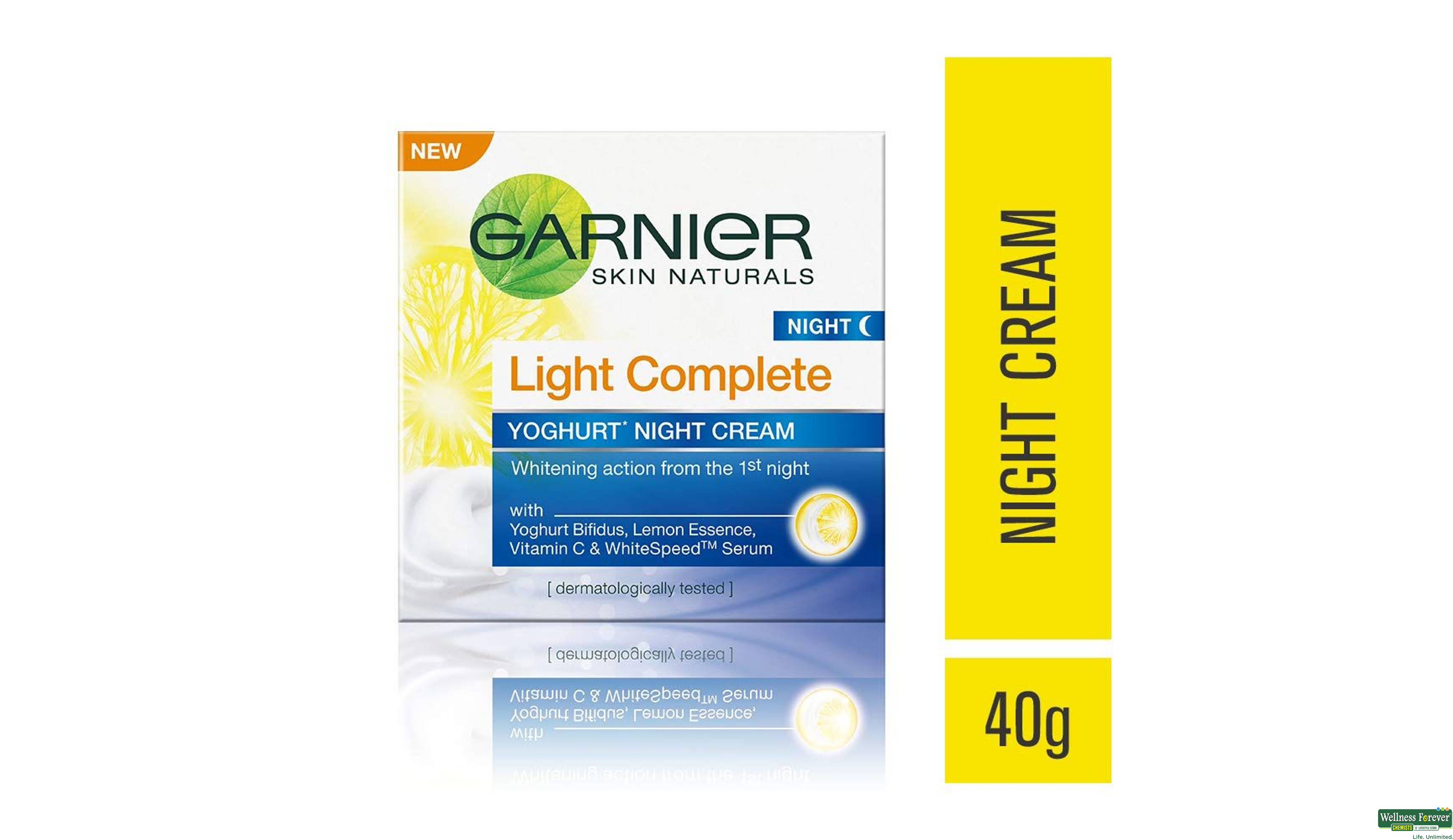 GARN NIGHT CRM BRIGHT COMPLETE 40GM- 1, 40GM, 