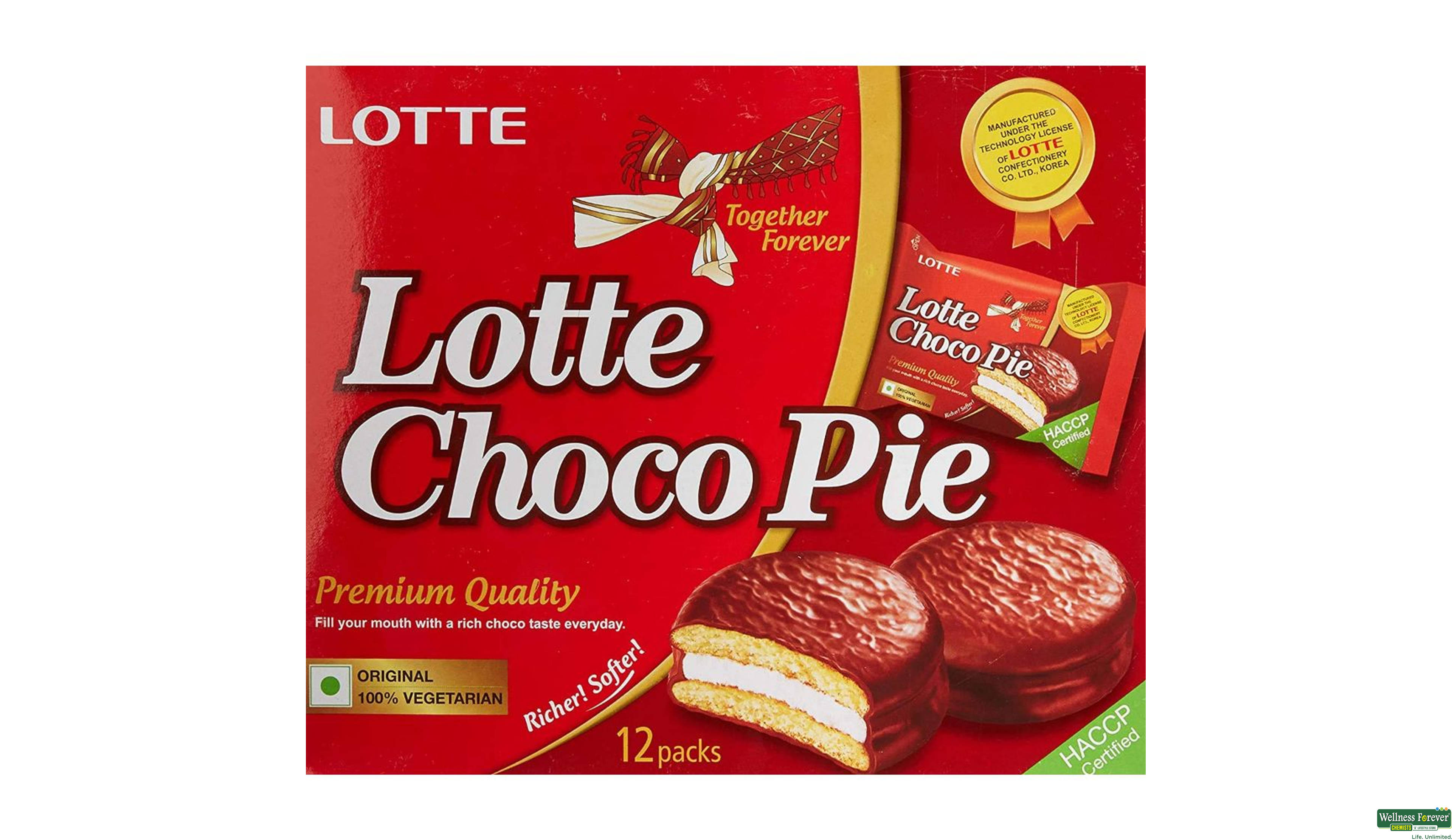 LOTTE CHOCO PIE 12PC- 1, 12PC, 