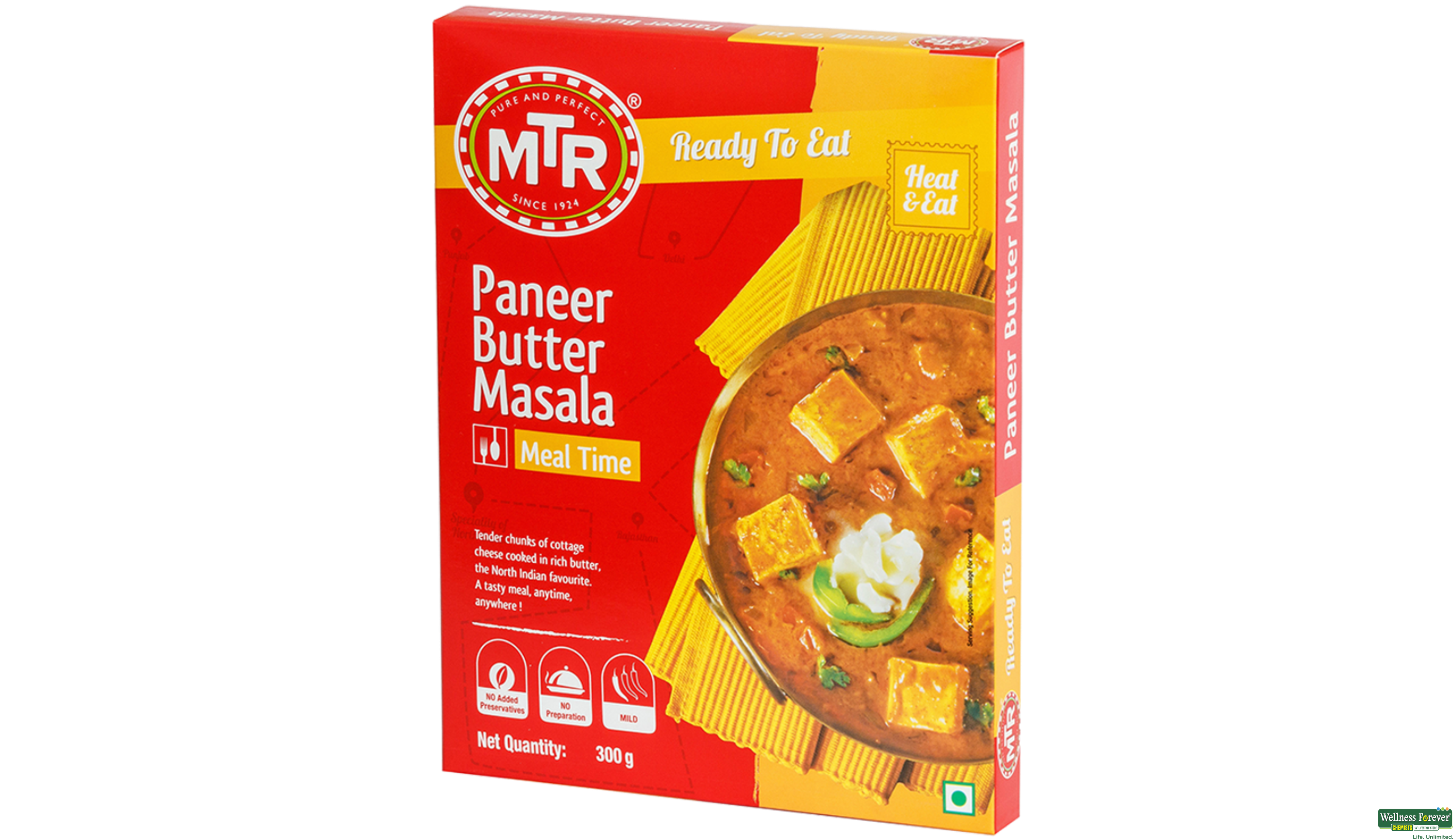 MTR READY/EAT PANEER BTR MASALA 300GM- 2, 300GM, 