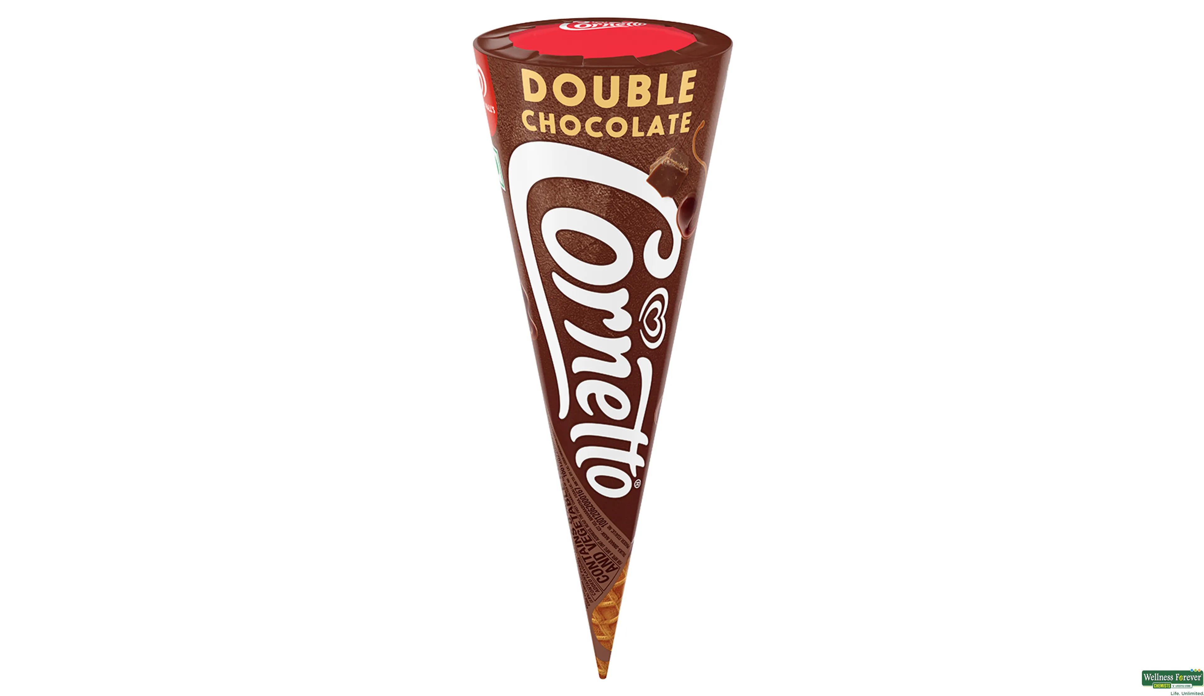 KW I/C CORNETTO CHOC DOUBLE 105GM- 1, 105GM, 