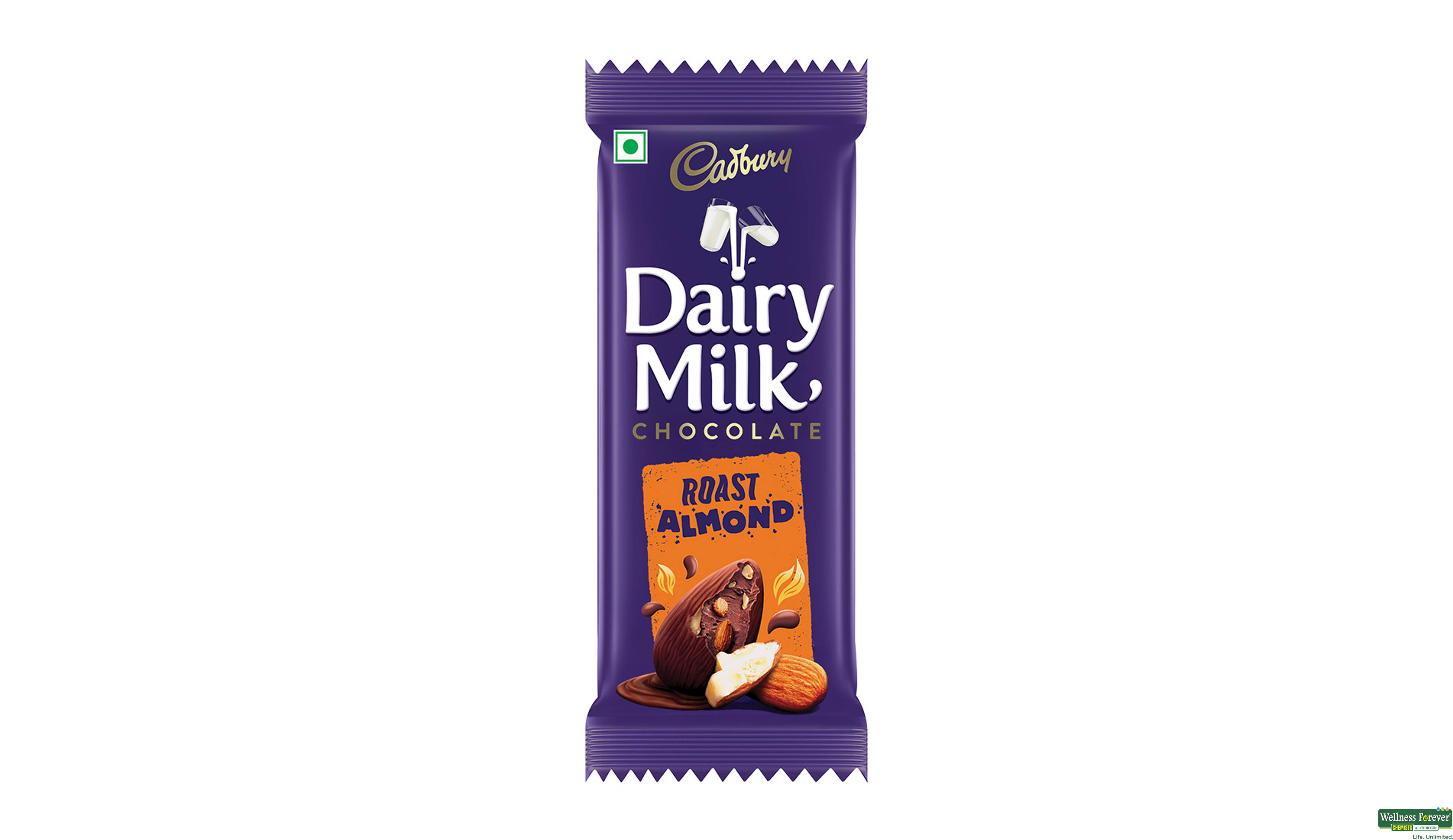 CADB CHOC ROAST ALMOND 80GM- 1, 80GM, null