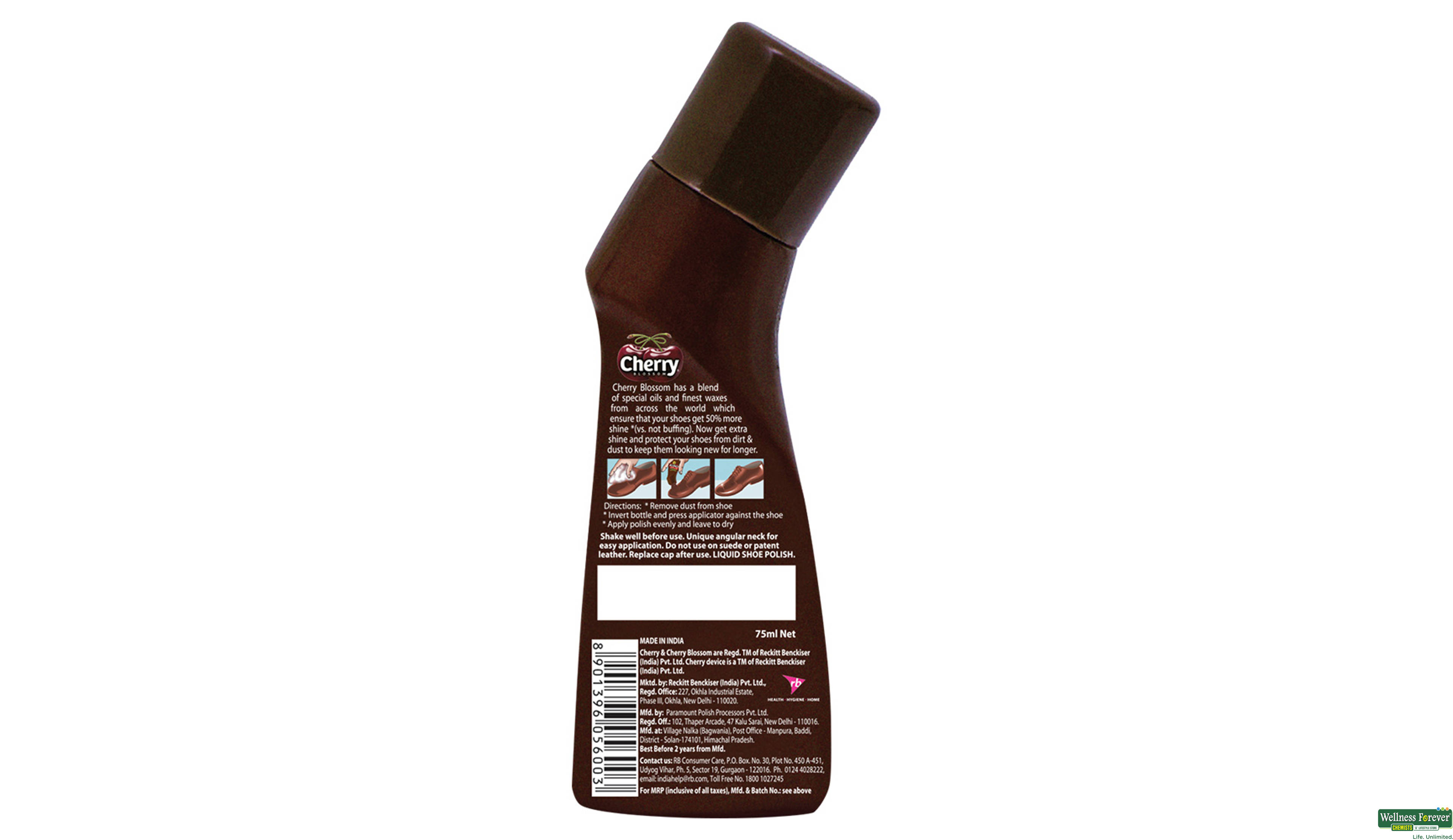 CHERRY SHOE LIQ DARK TAN 75ML- 3, 75ML, 