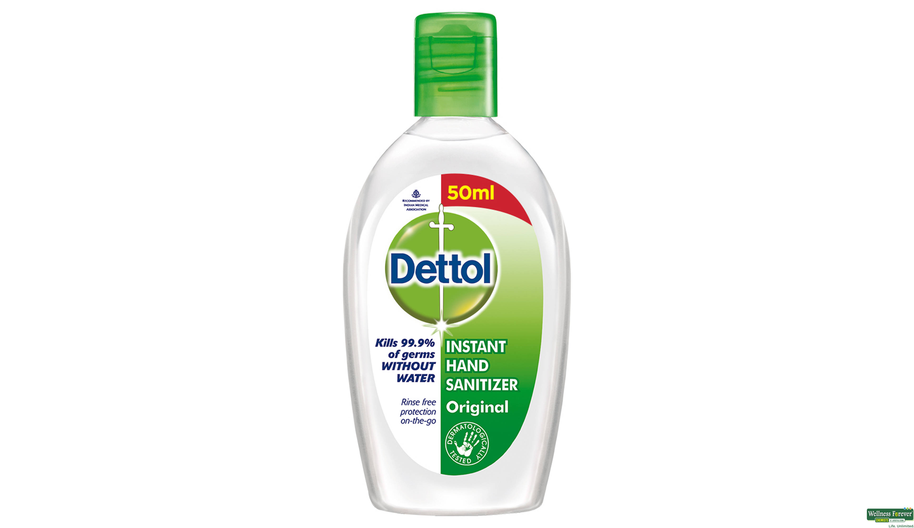 DETT H/SANITIZER 50ML- 1, 50ML, 