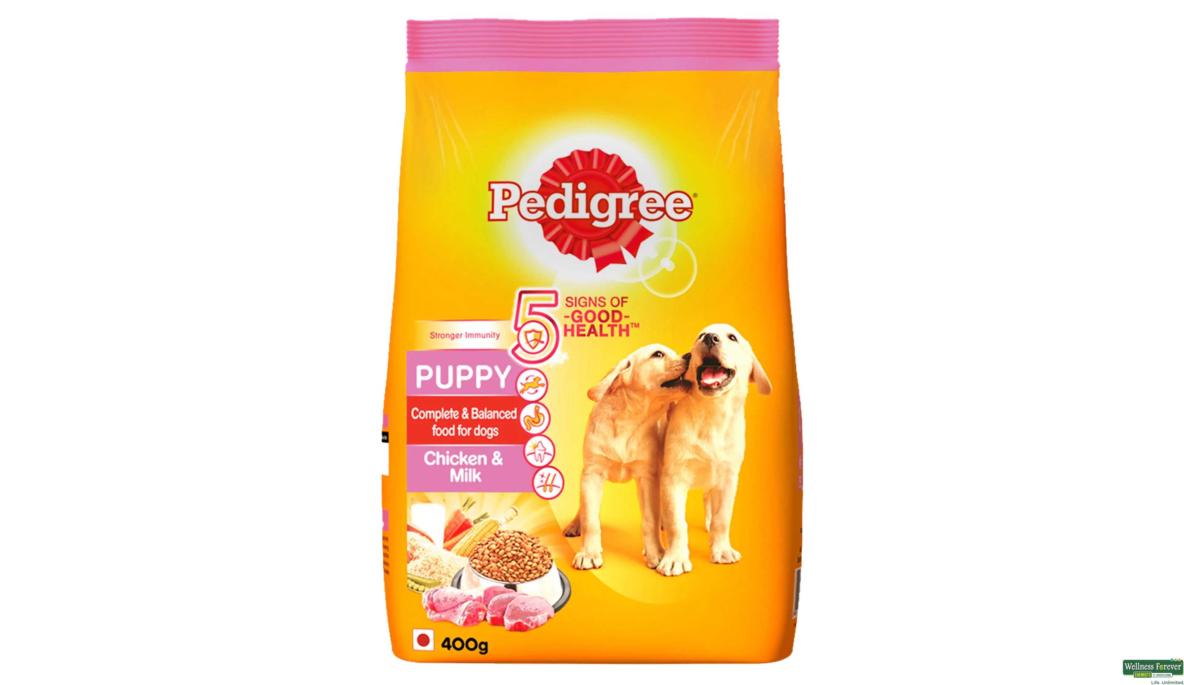 PEDIGREE DOG FOOD PUPPY CHI/MILK 400GM- 1, 400GM, null