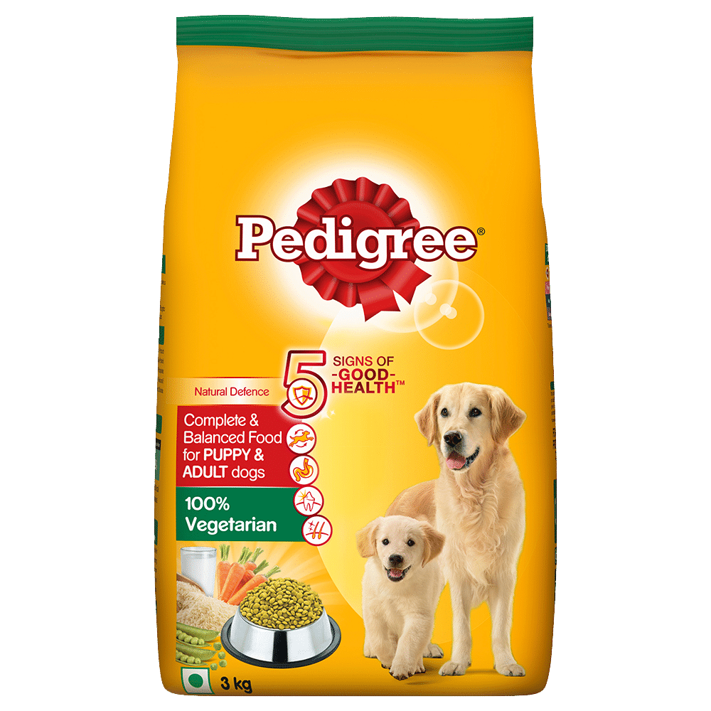 Pedigree puppy sales vegetarian 3kg