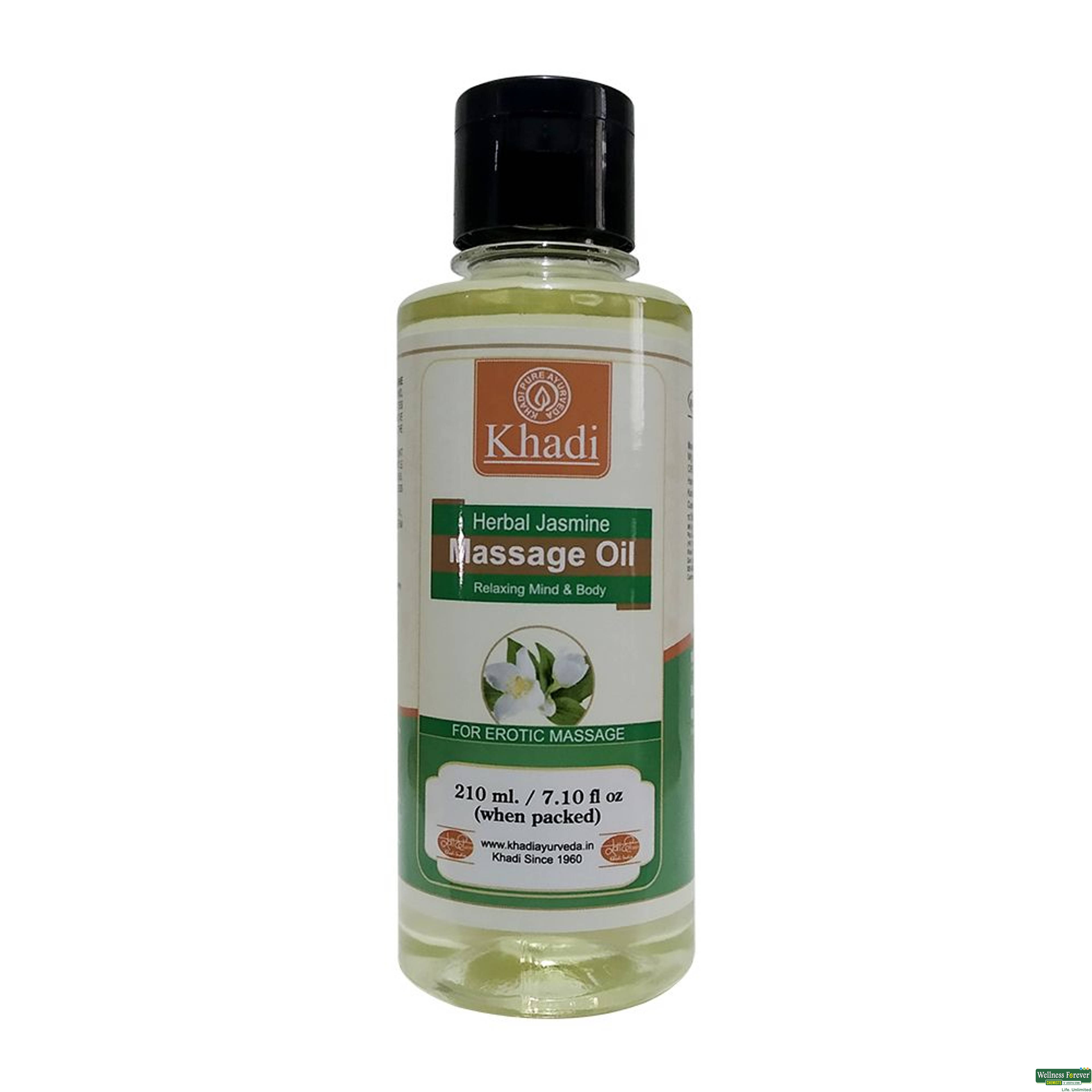 KHADI MASSAGE OIL JASMINE 210ML-image