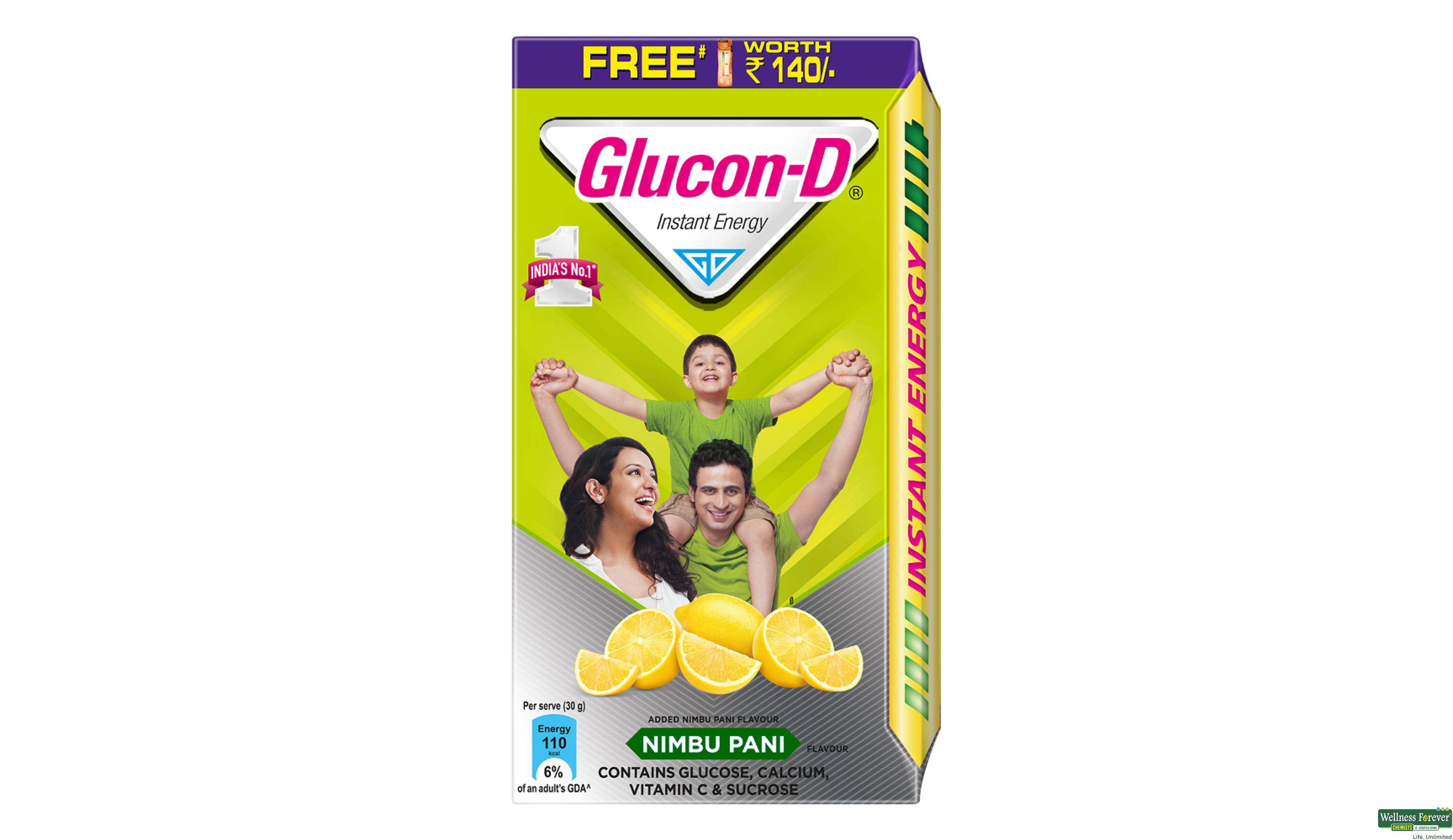 GLUCON D PWDR NIMBU PANI REF 1KG- 5, 1KG, 