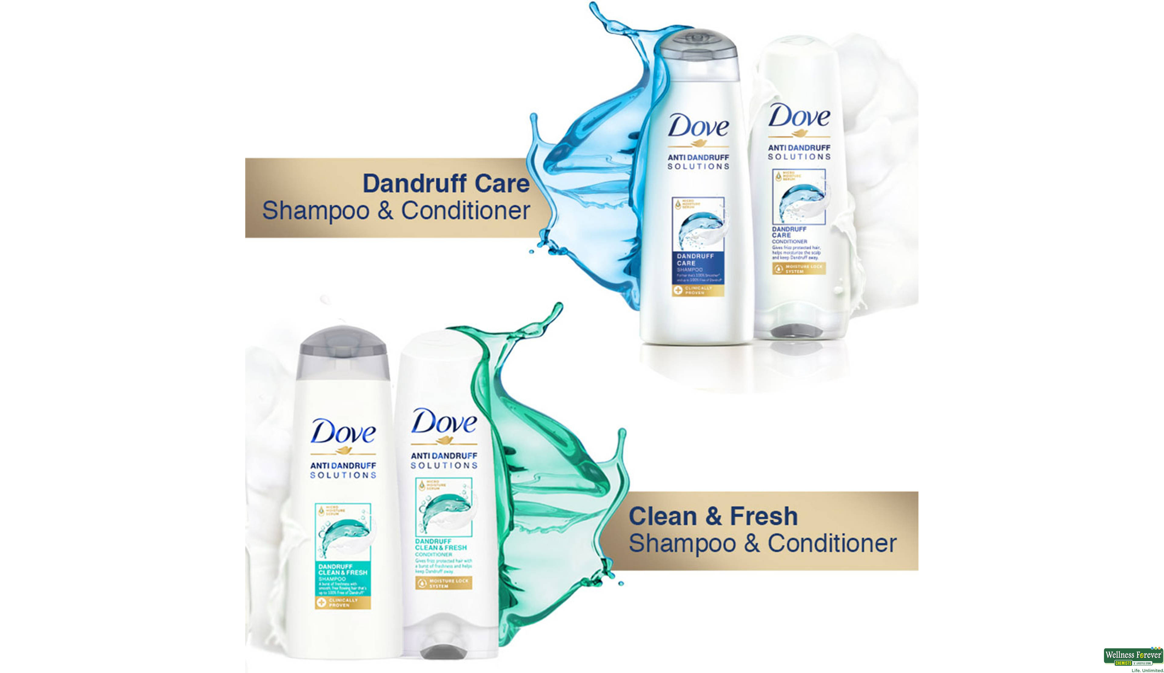 DOVE SHMP DANDRUFF CARE DMG/SLN 180ML- 5, 180ML, null