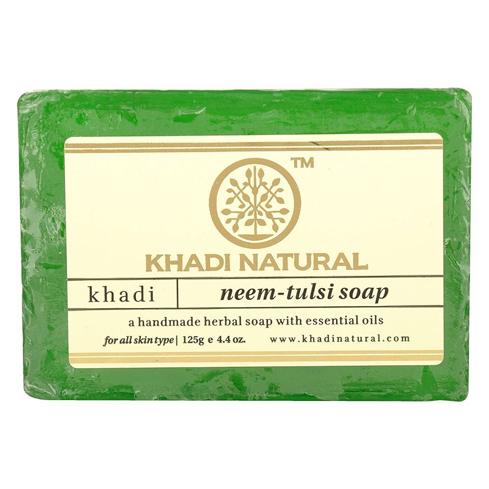 Buy Khadi Natural Neem Tulsi Handmade Soap, 125 g Online at Best Prices