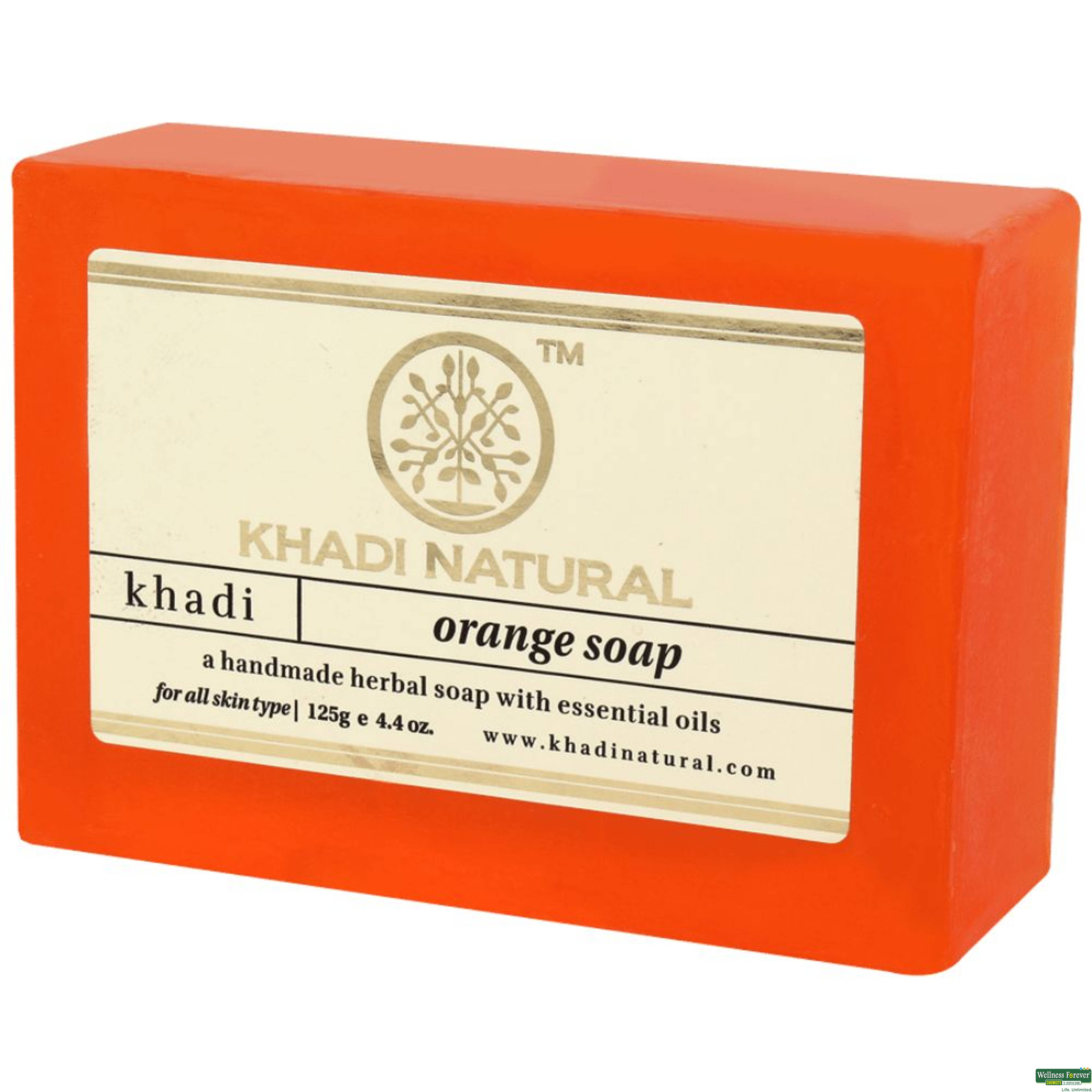 Khadi Soap, Orange, 125 g-image