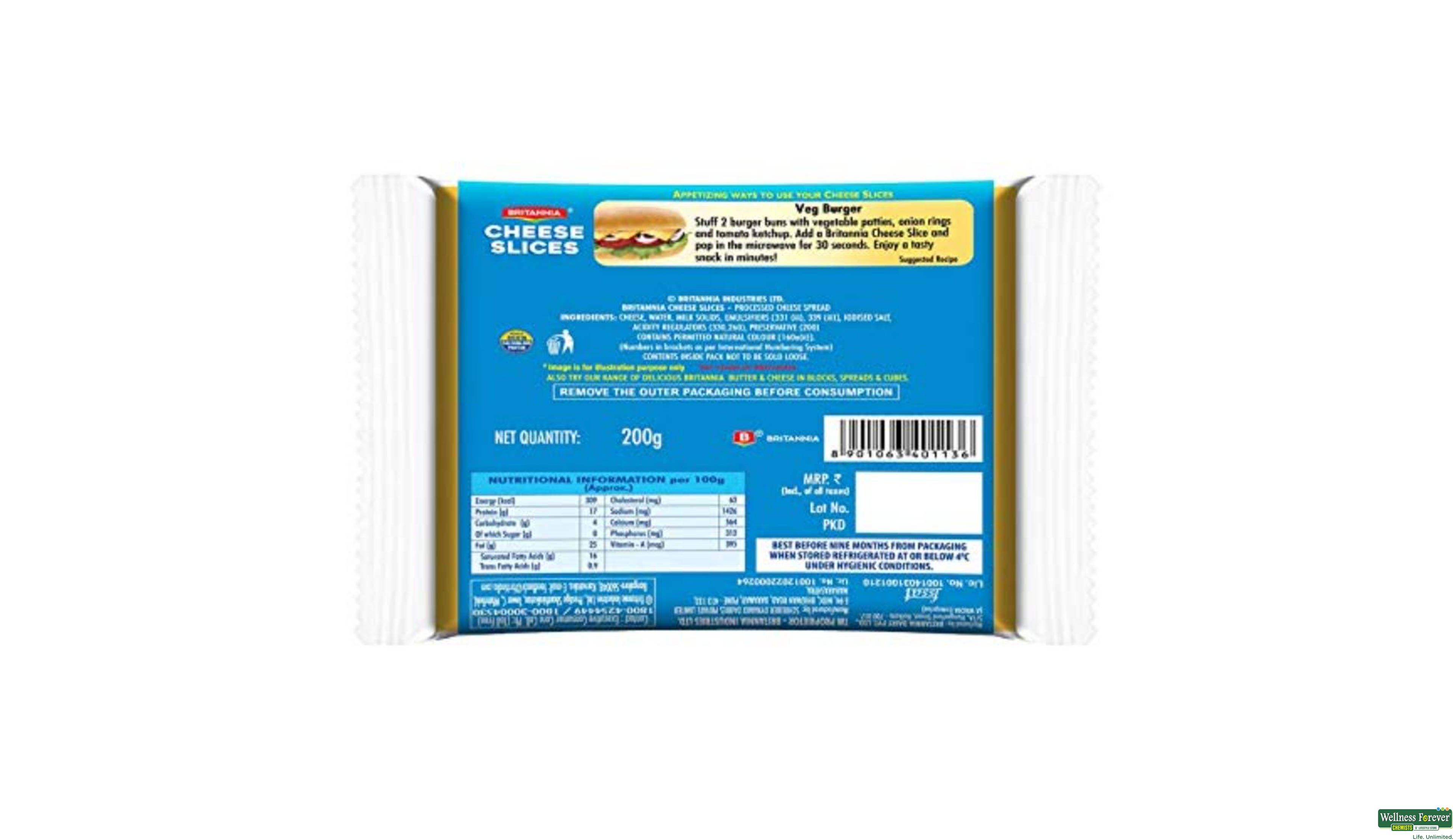 BRIT CHEESE SLICE 10PC- 2, 10PC, 