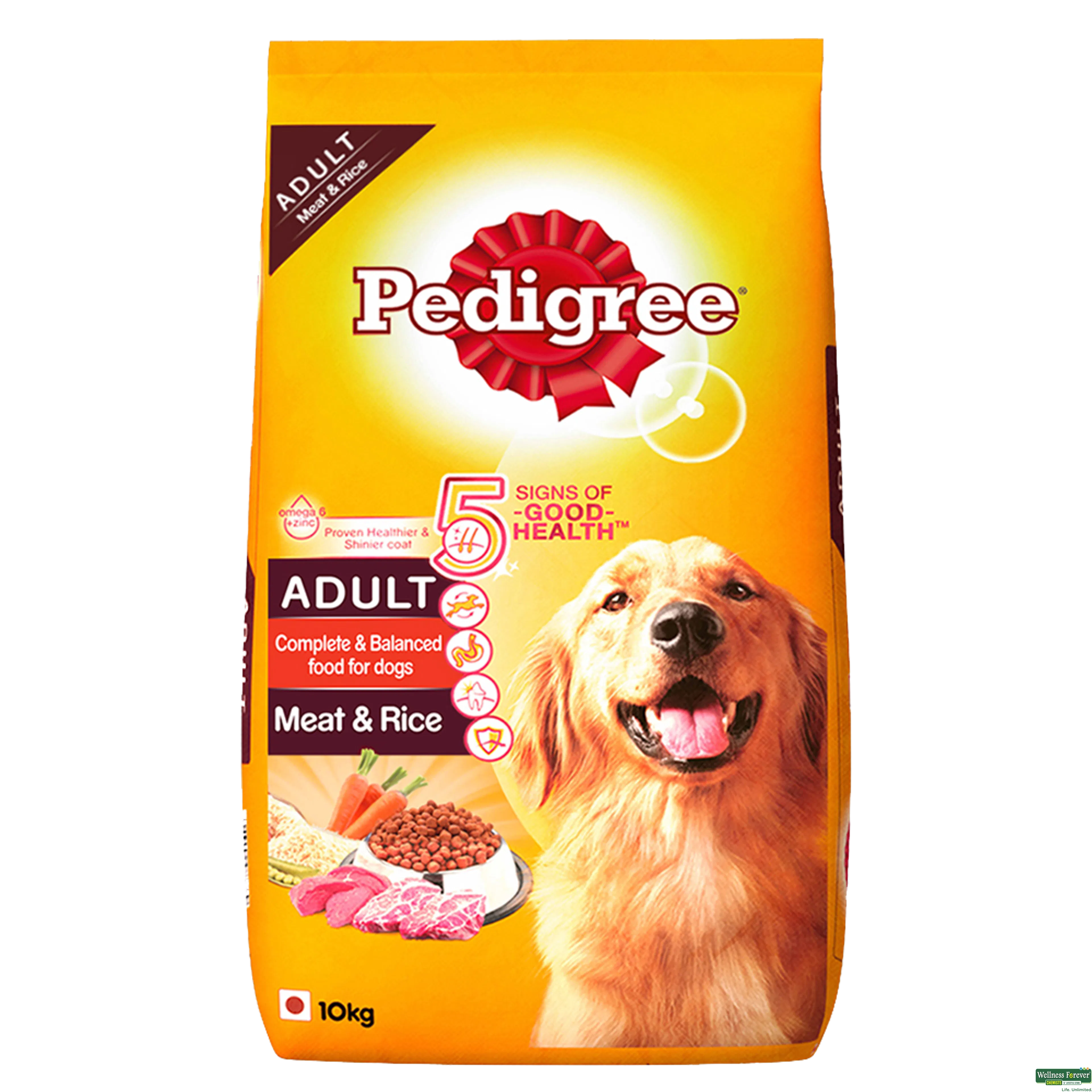 Buy Pedigree Adult Dog Food Chicken Vegetables 10 kg Online at