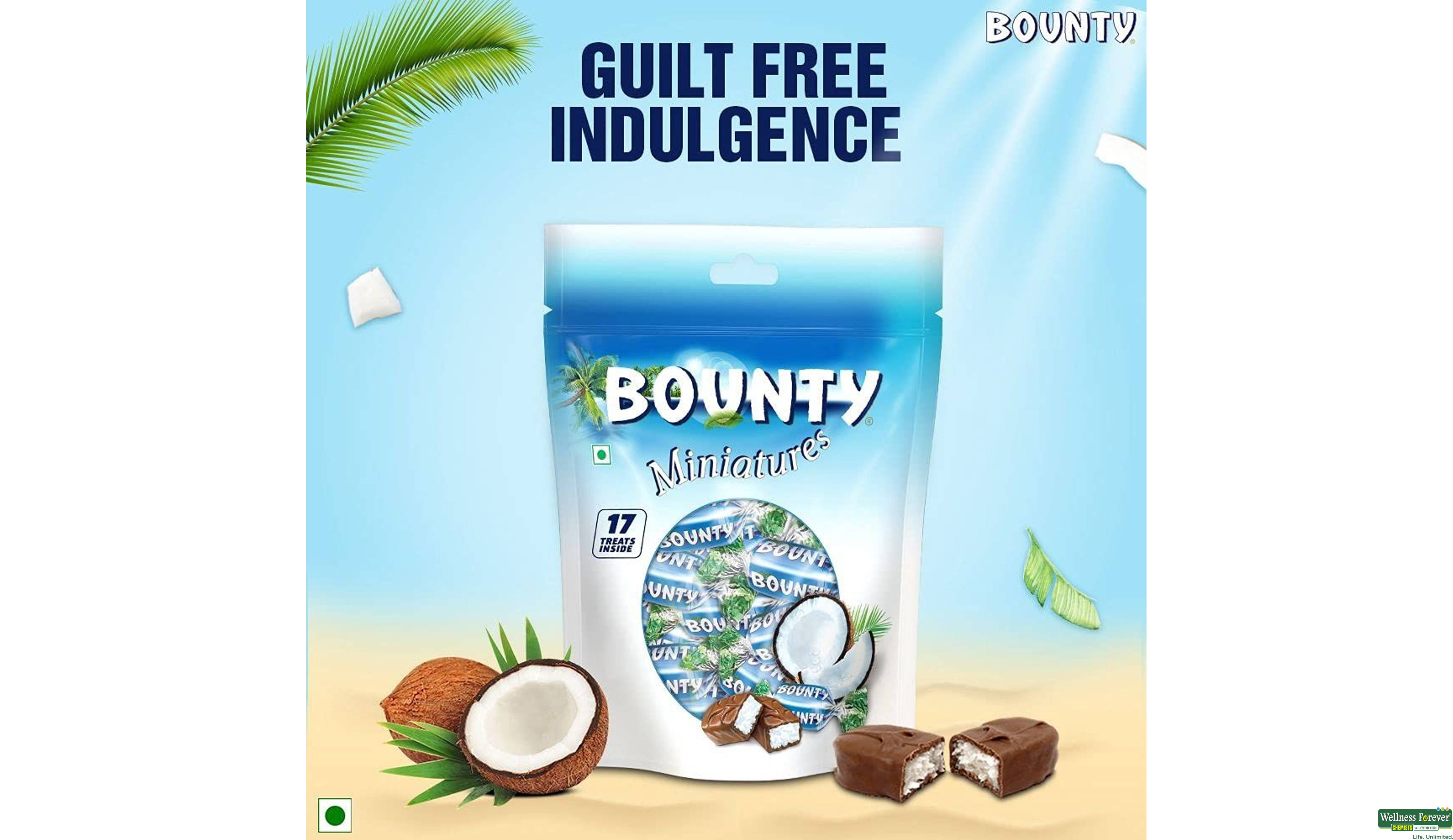 BOUNTY CHOC MINIATURE 150GM- 2, 150GM, 