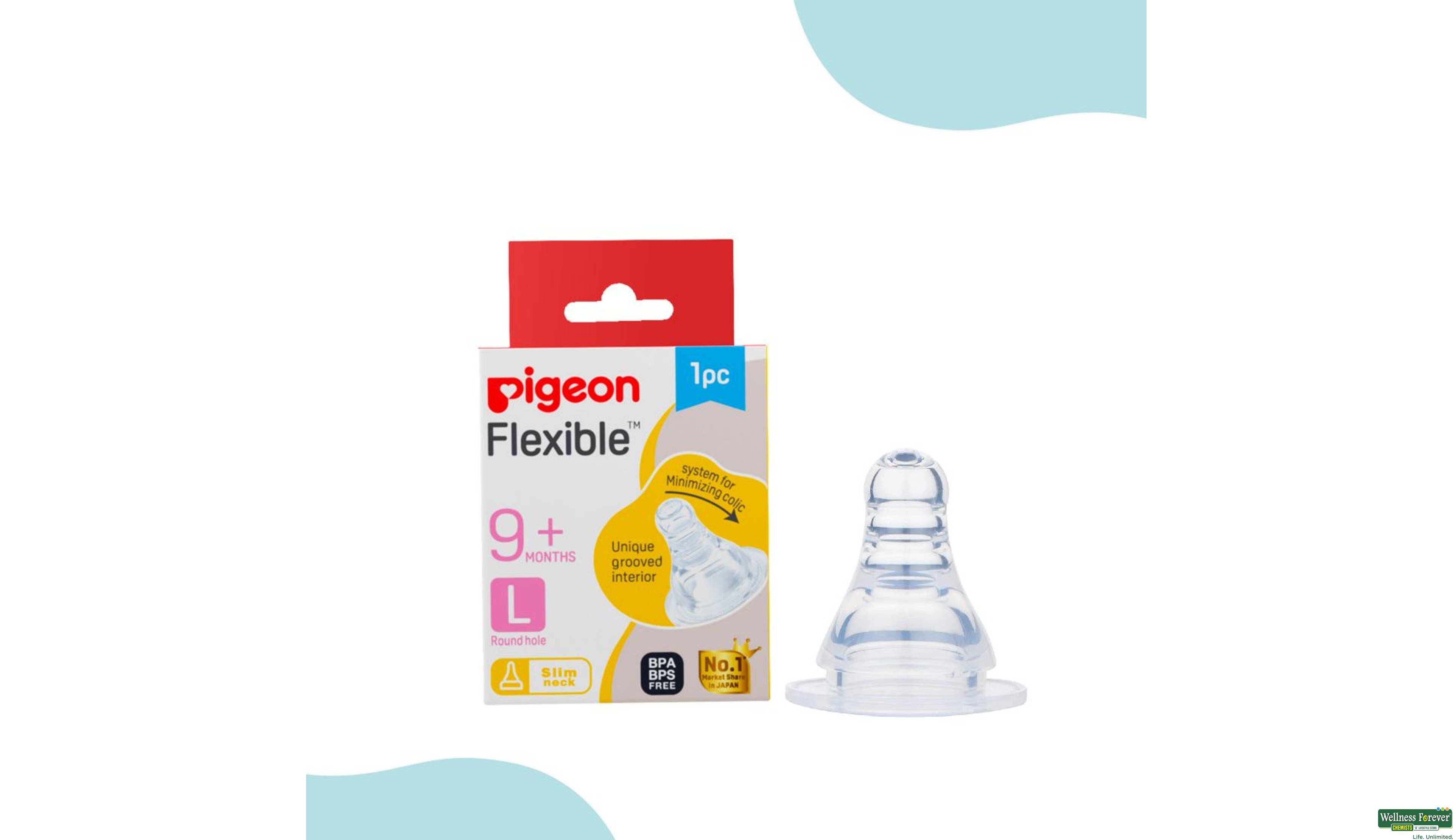 PIGEON NIPPLE PERISTALTIC-L 1PC- 1, 1PC, null