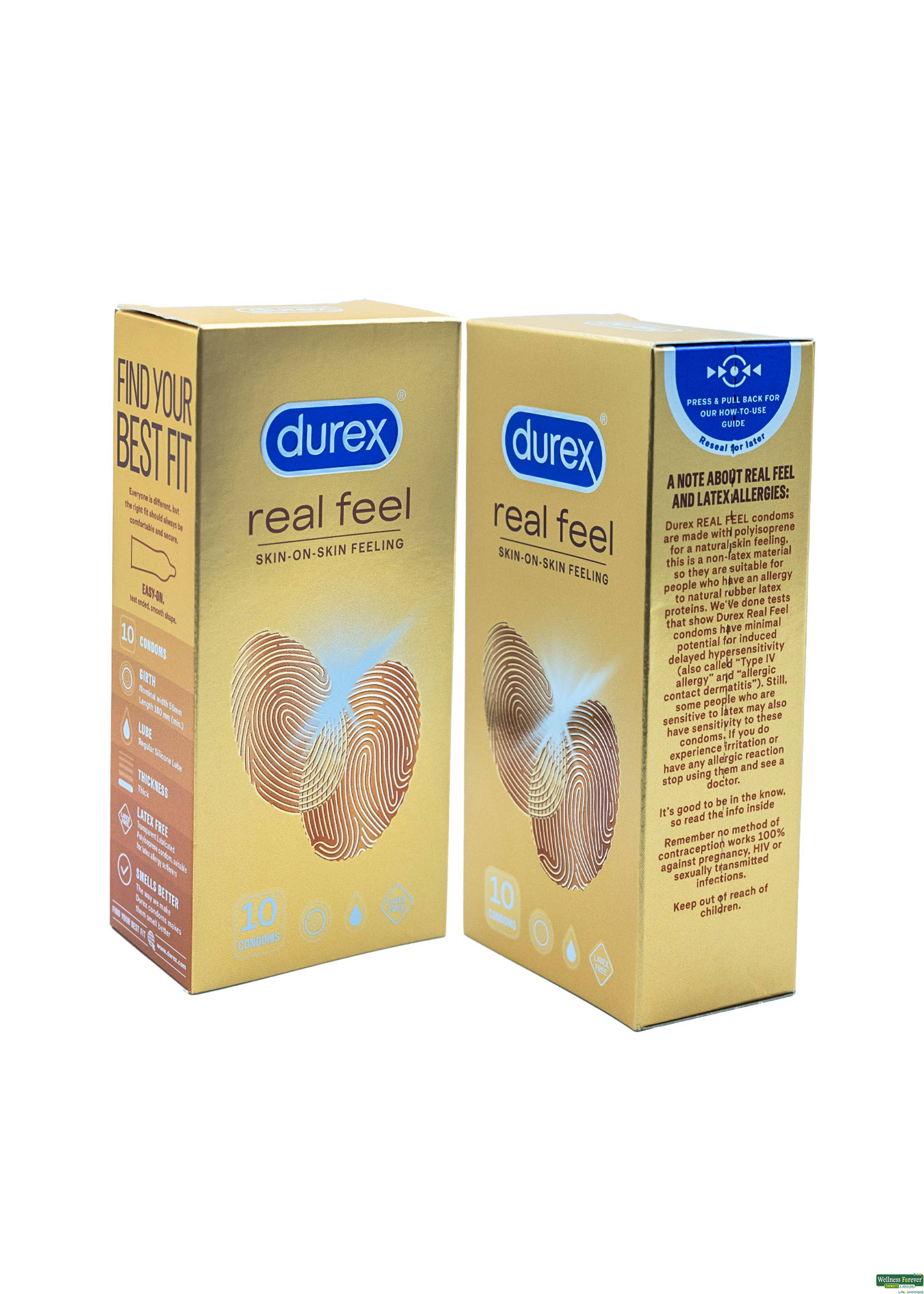 DUREX CONDOM REAL FEEL 10PC-image