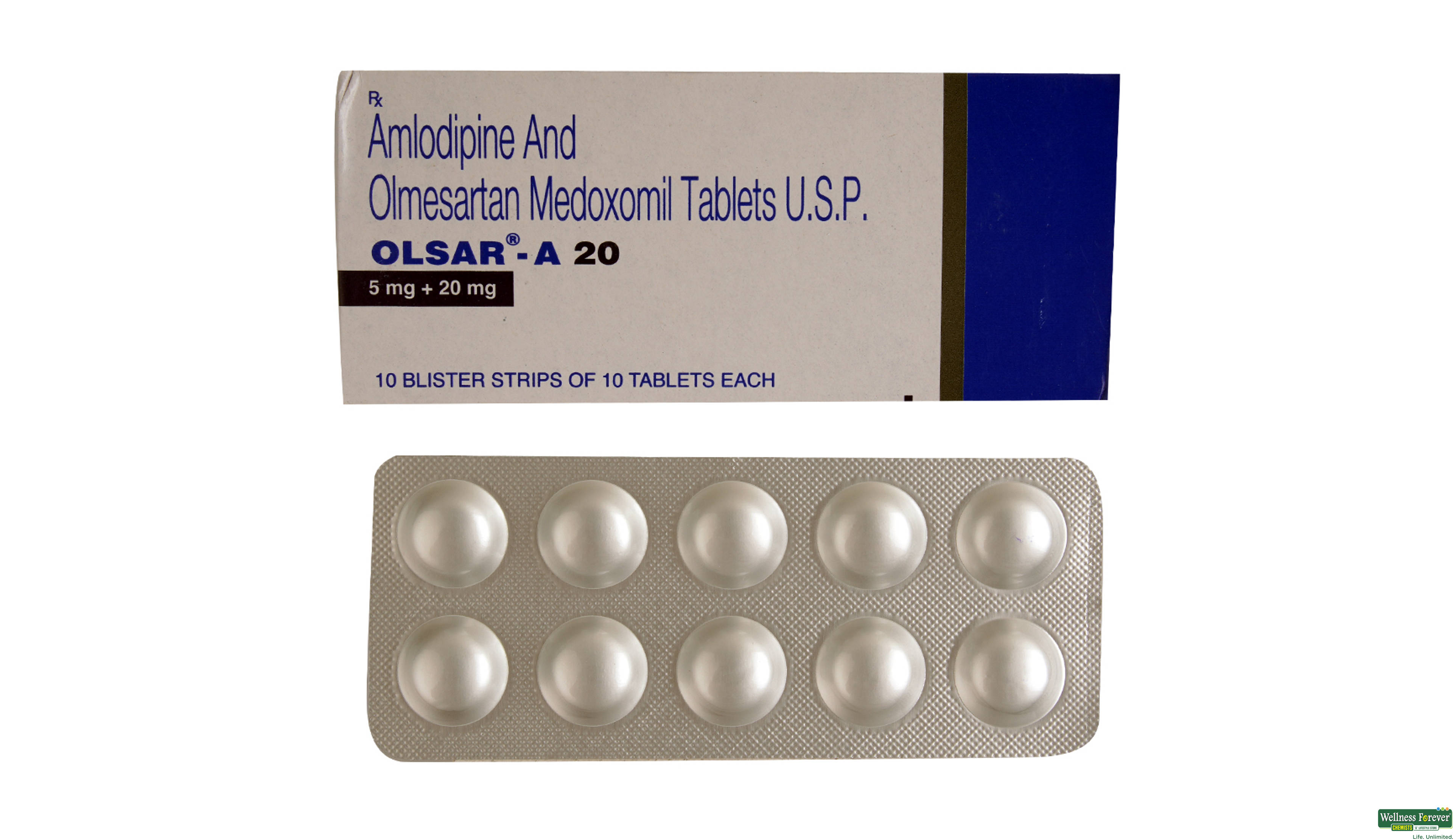 OLSAR-A 20MG 10TAB- 1, 10TAB, null