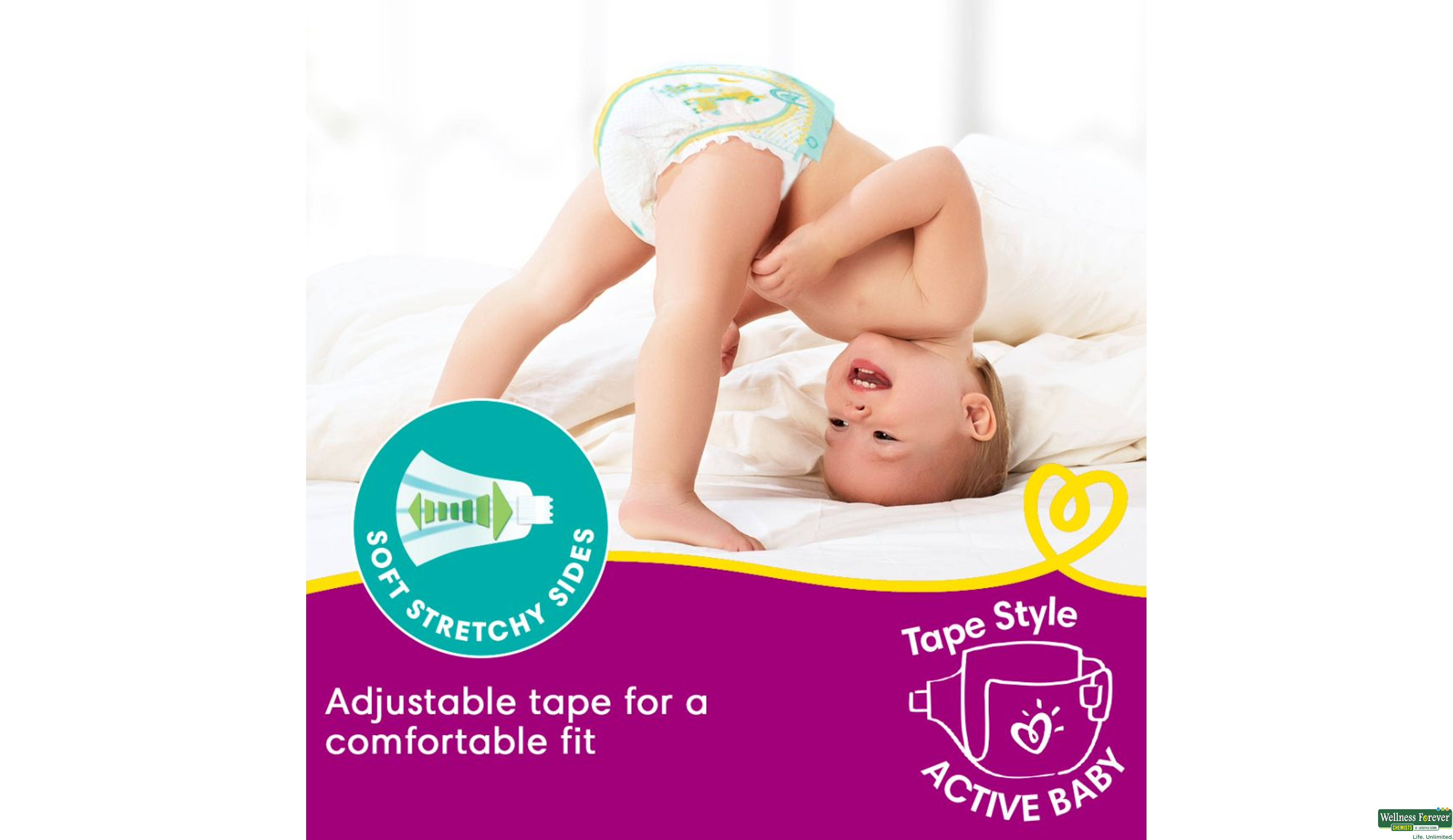 PAMP DIAP ACTIVE BABY L 50PC ##- 8, 50PC, 