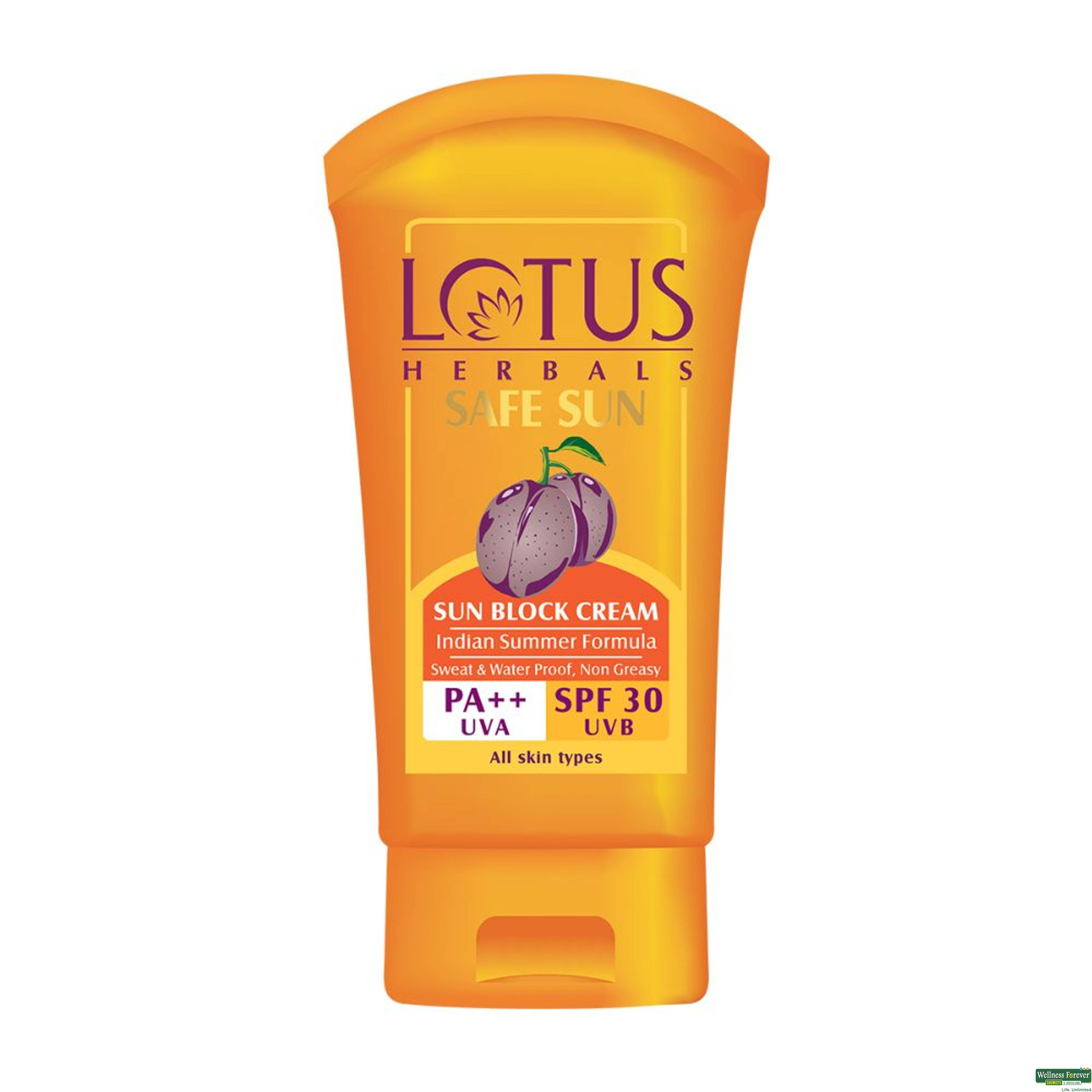 Lotus Body Cream Spf30 Sunblock 50Gm-image