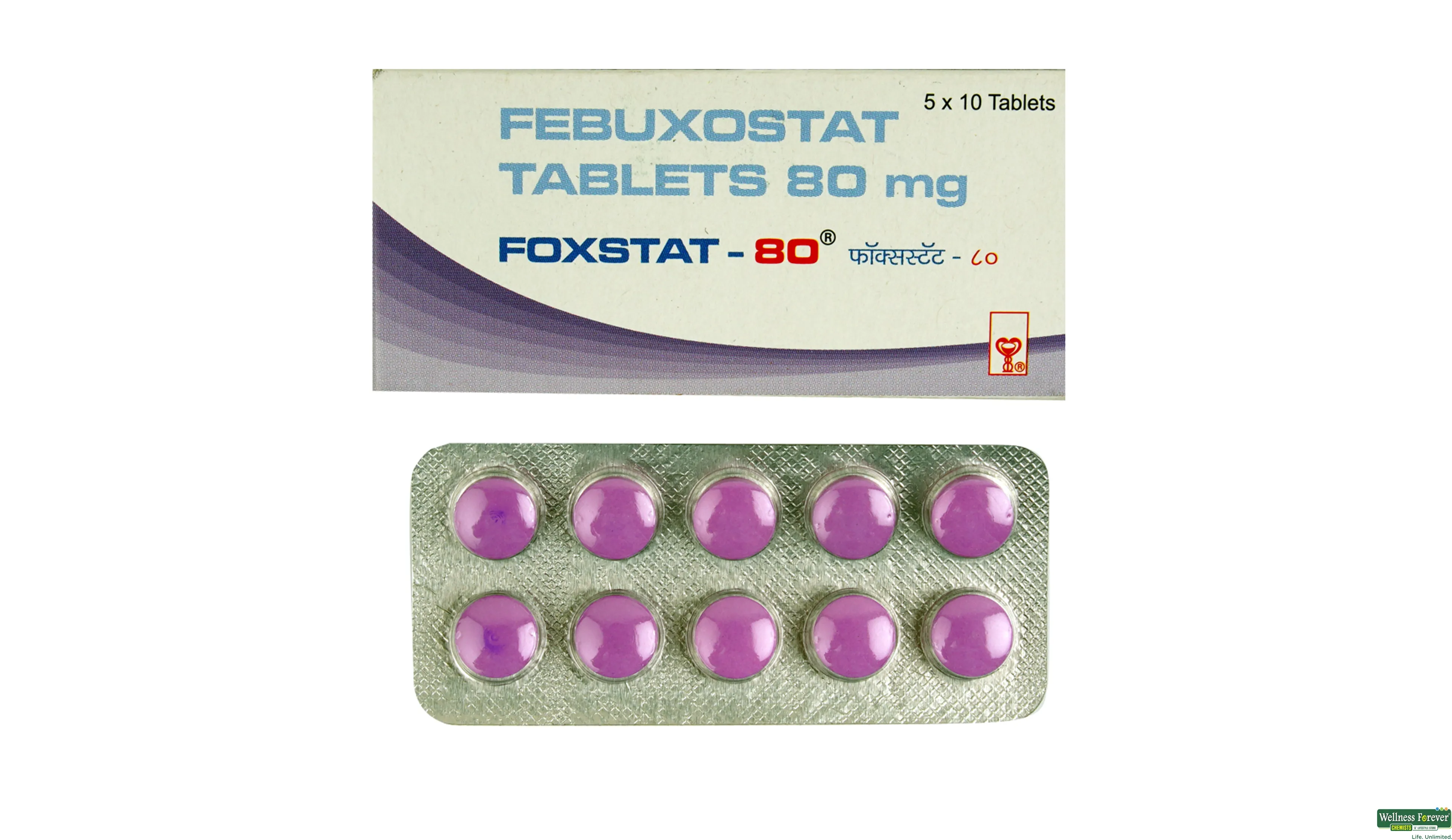 FOXSTAT 80MG 10TAB- 1, 10TAB, 