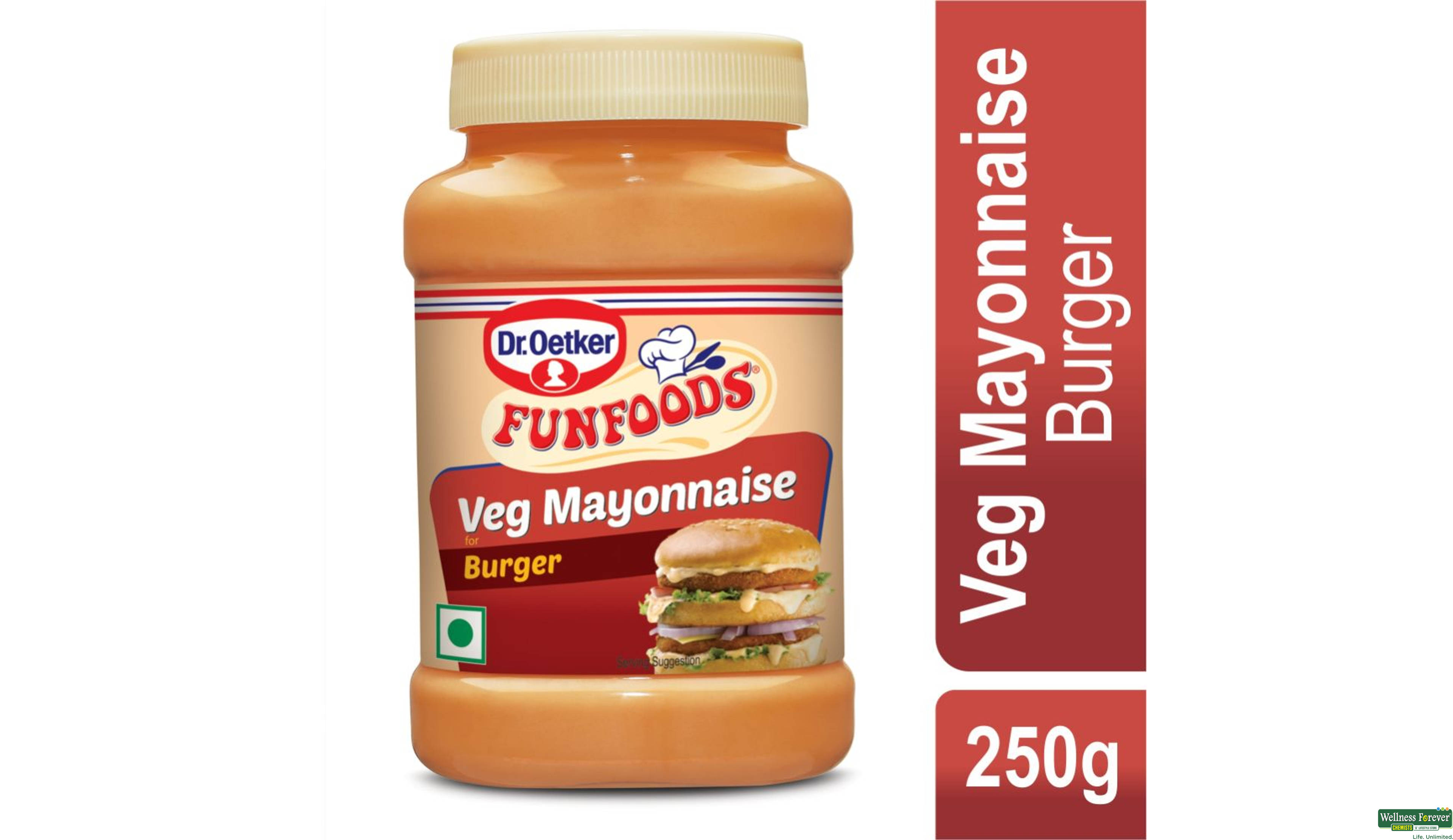 FUN FOOD MAYONNAISE BURGER 250GM- 1, 250GM, 