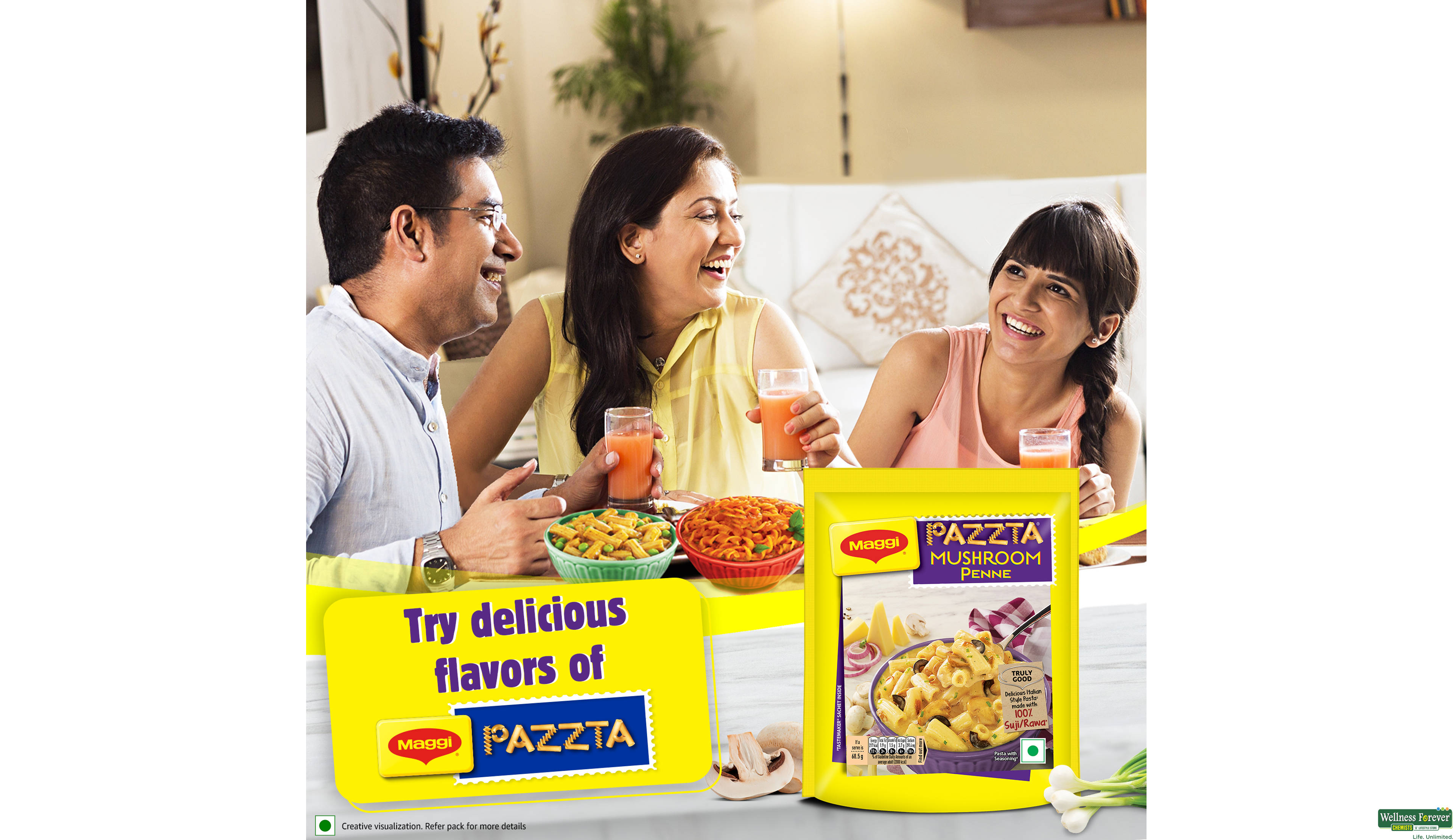 MAGGI PAZZTA MUSHROOM 64GM- 5, 64GM, 