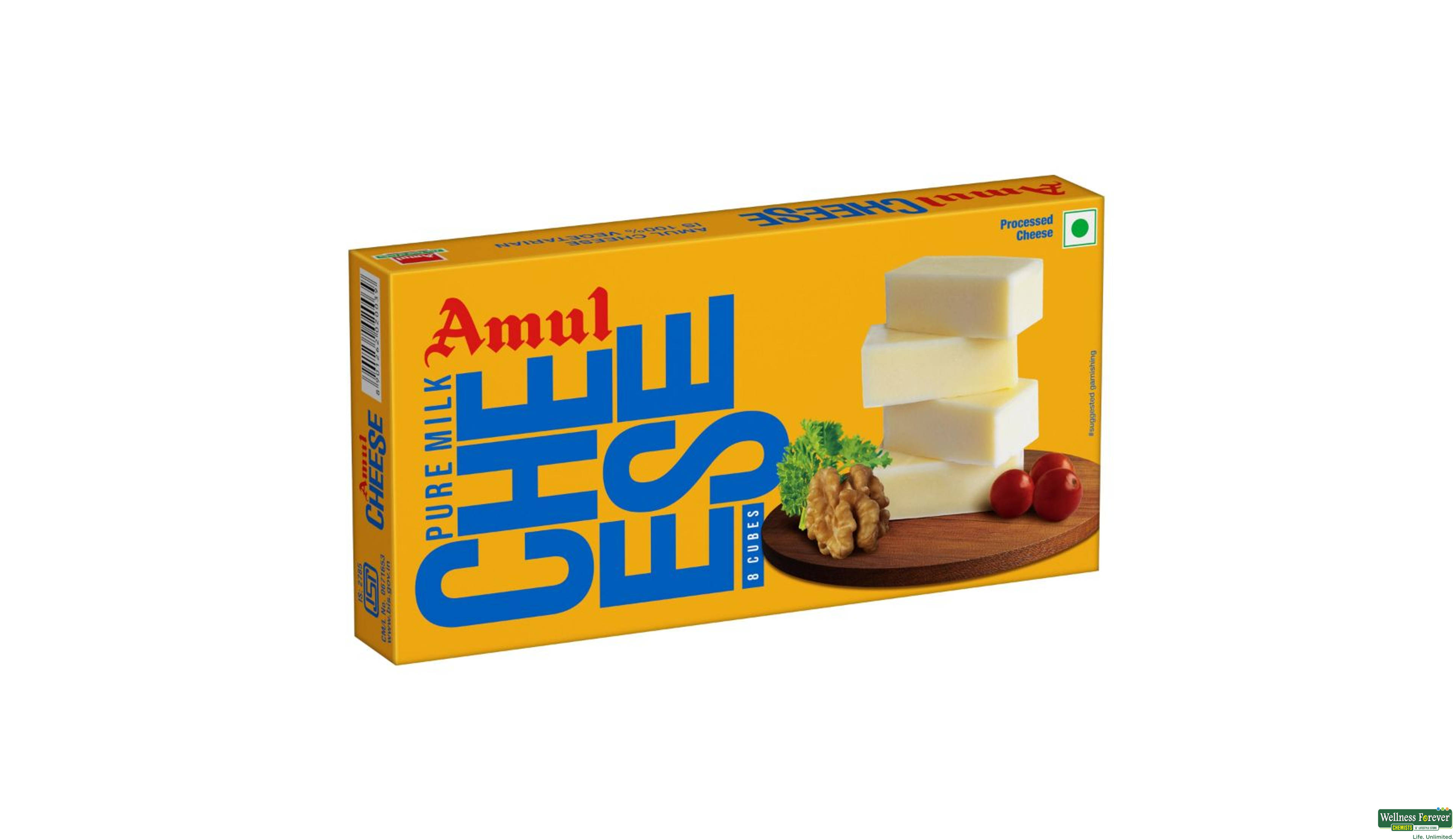 AMUL CHEESE CUBE 8PC- 1, 8PC, 