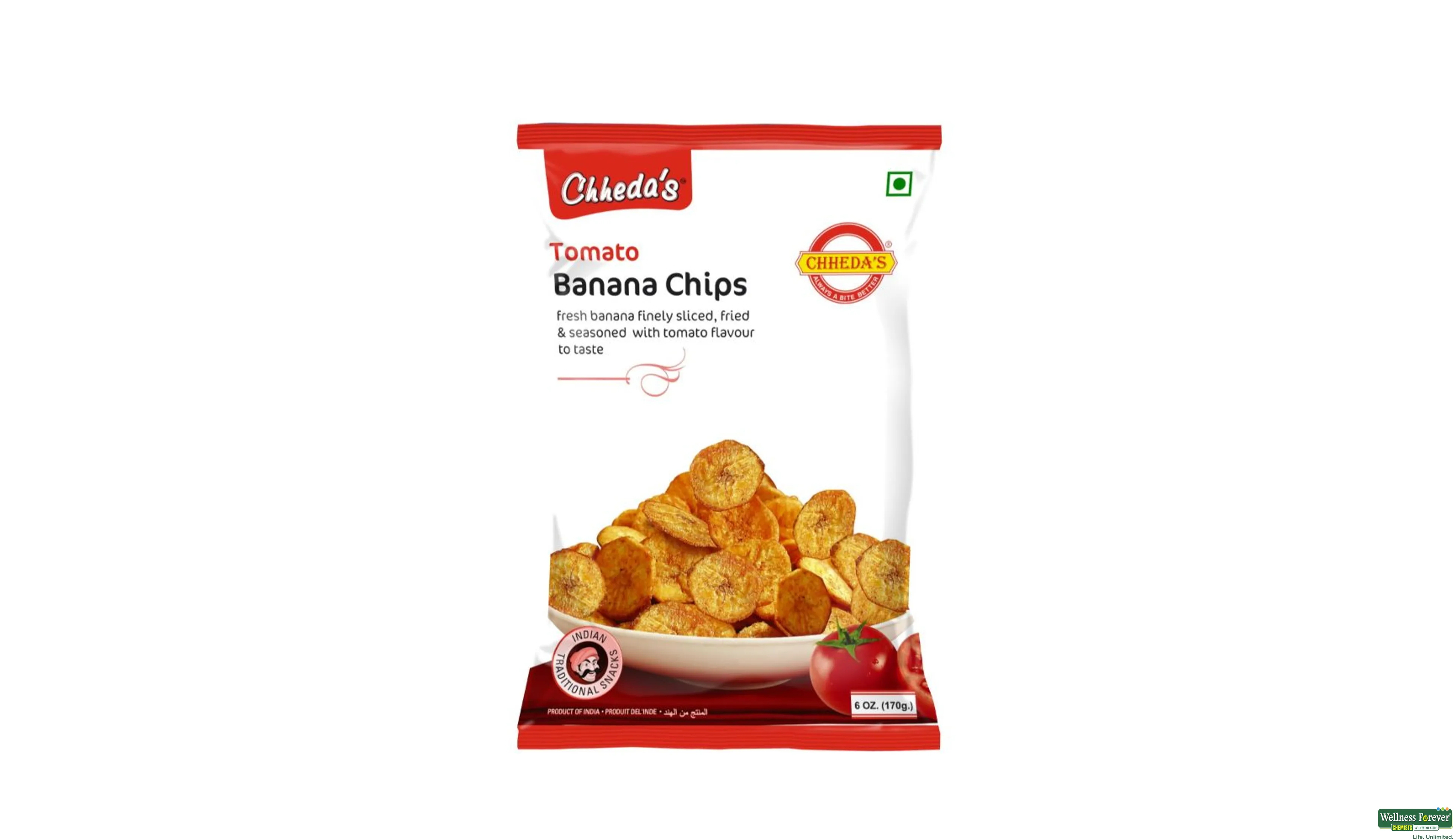 CHH CHIPS BANANA TOMATO PUNCH 170GM- 1, 170GM, 