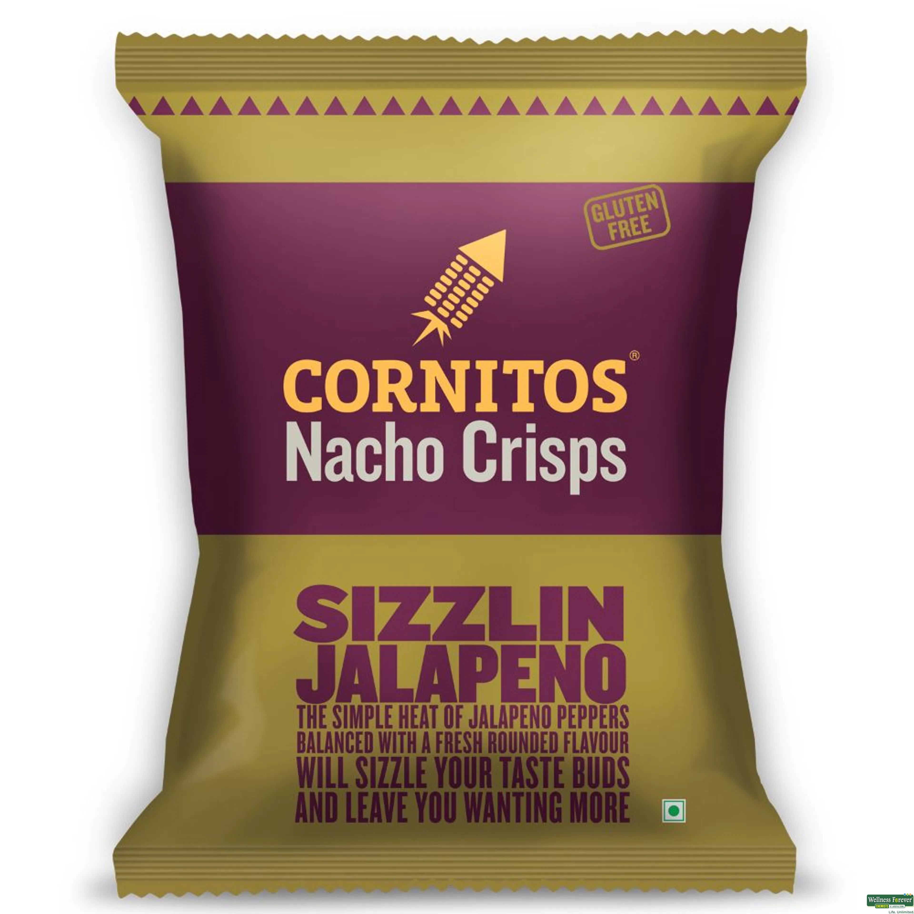 CORNITOS NACHO CHIPS SIZZ JALAPENO 150GM-image