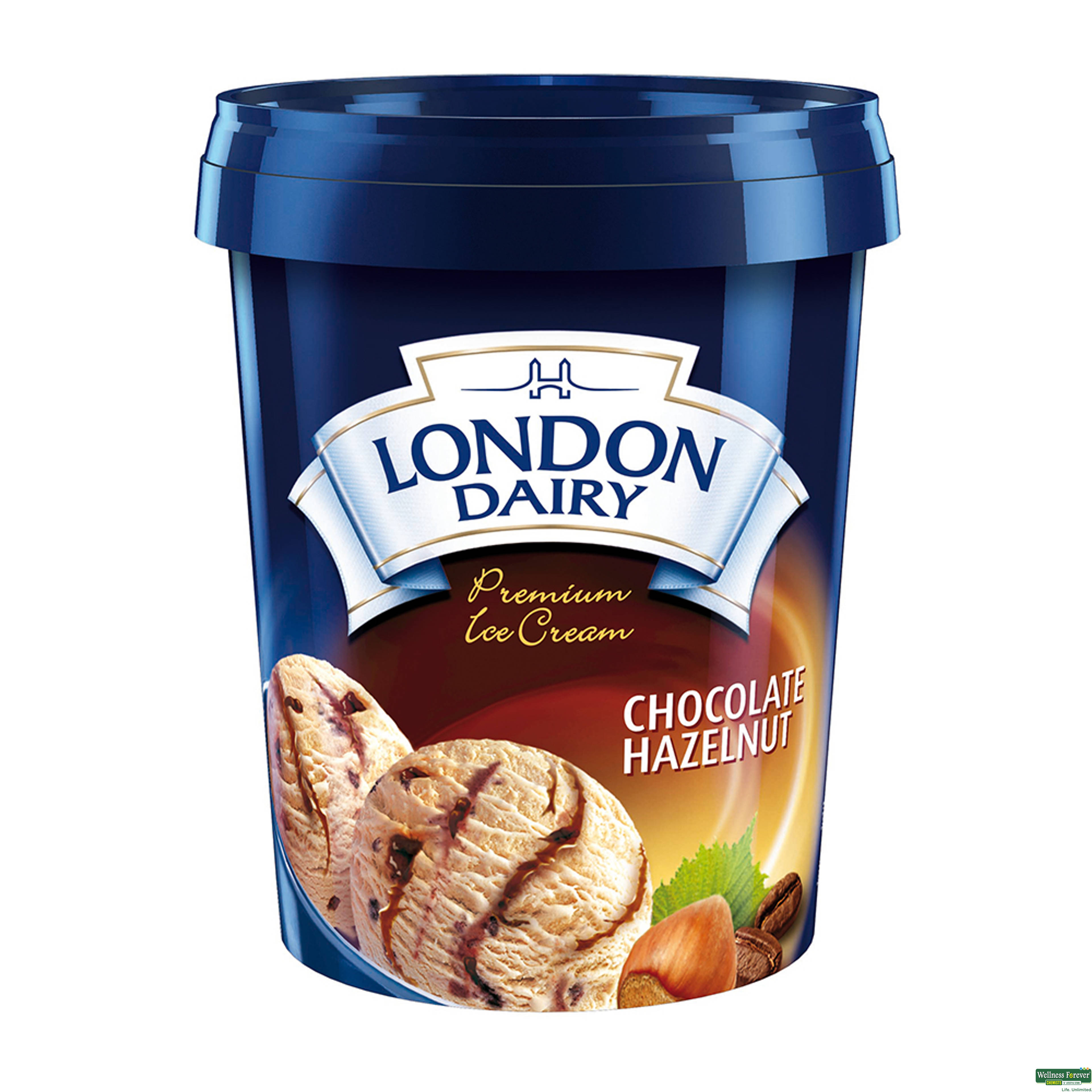 London Dairy Chocolate Hazelnut Ice Cream 500ml-image
